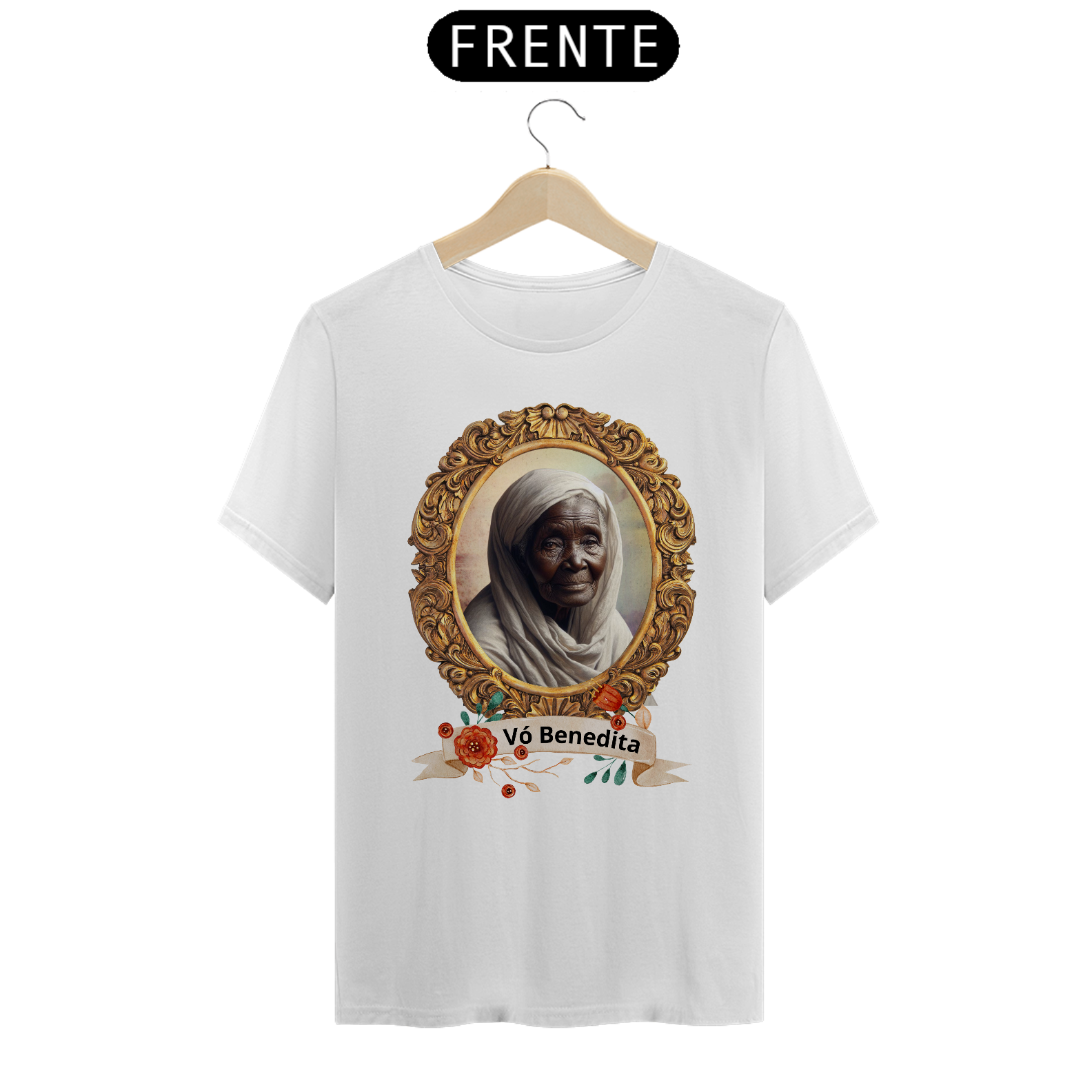 Nome do produto: TSHIRT VÓ BENEDITA - MOLDURA
