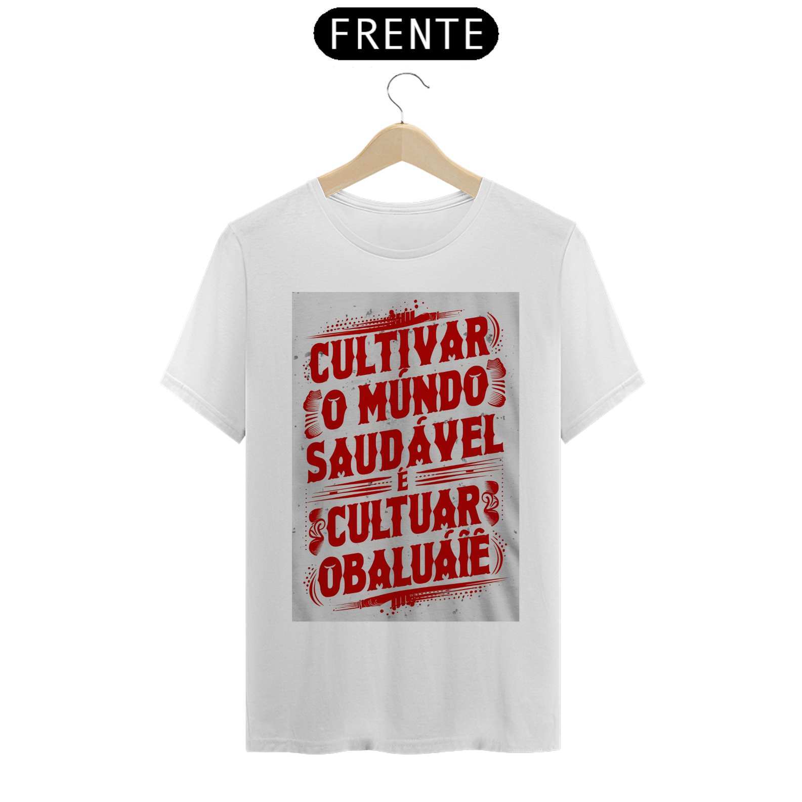 Nome do produto: TSHIRT OBALUAIÊ MUNDO SAUDÁVEL