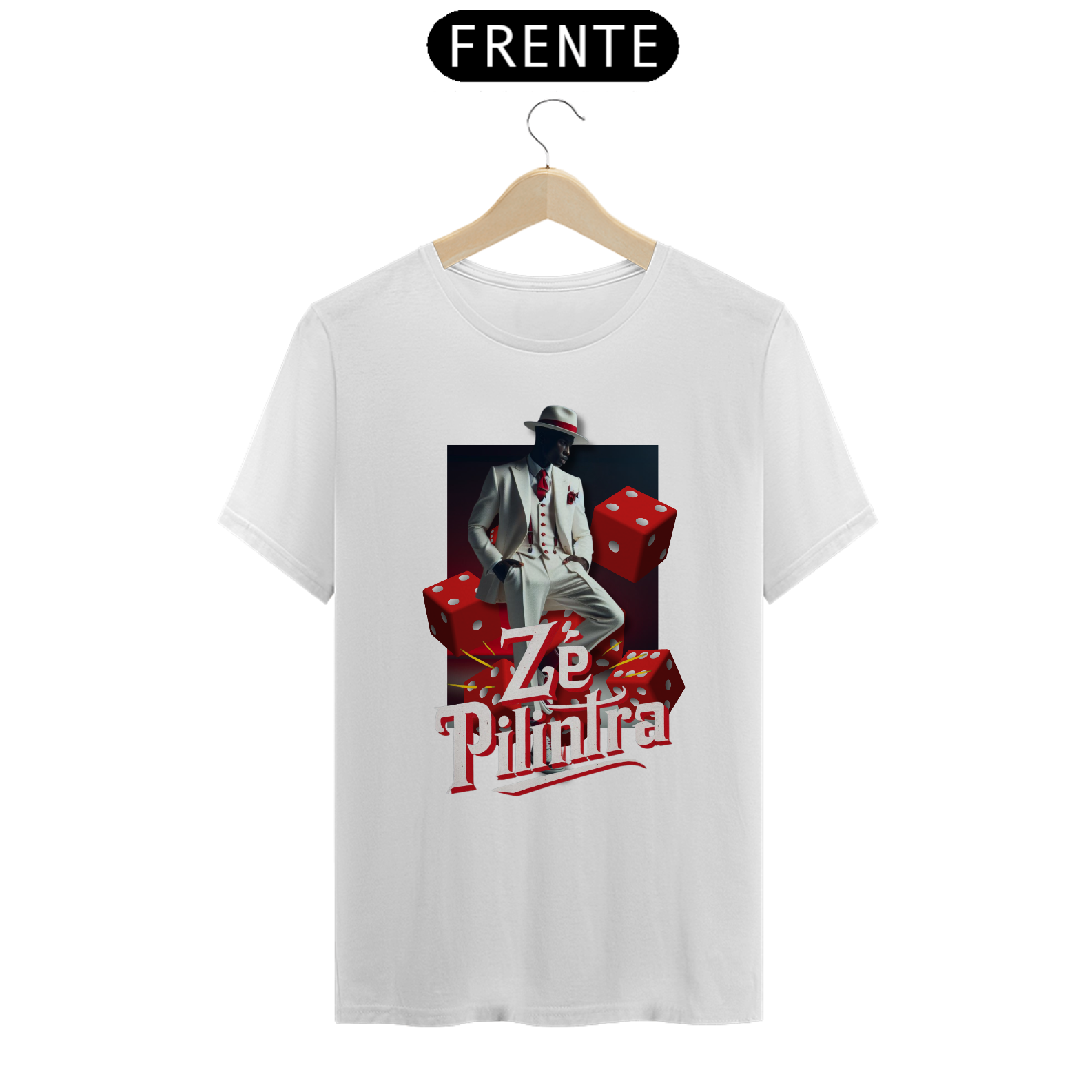 Nome do produto: TSHIRT ZÉ PILINTRA - CASSINO 