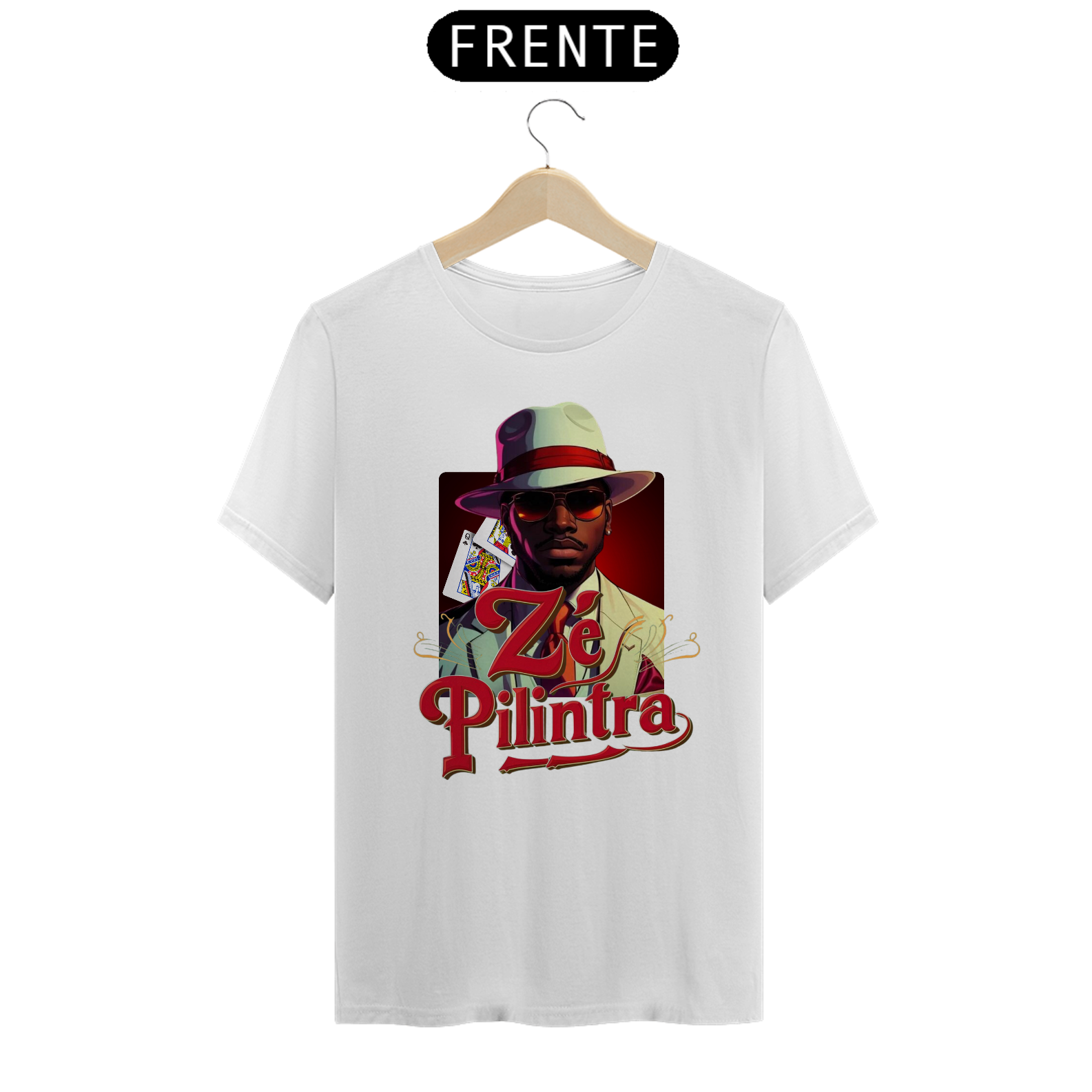 Nome do produto: TSHIRT ZÉ PILINTRA BARALHO