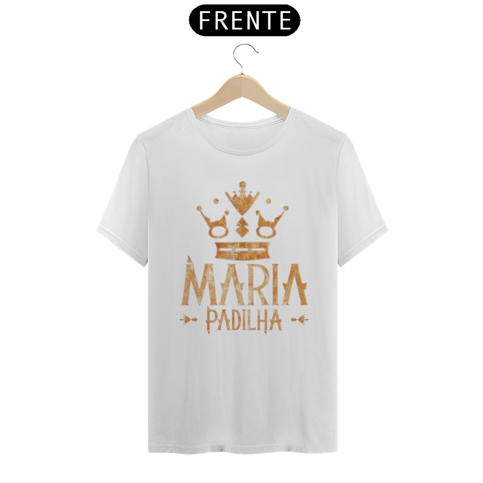 Nome do produto: TSHIRT MARIA PADILHA - COROA