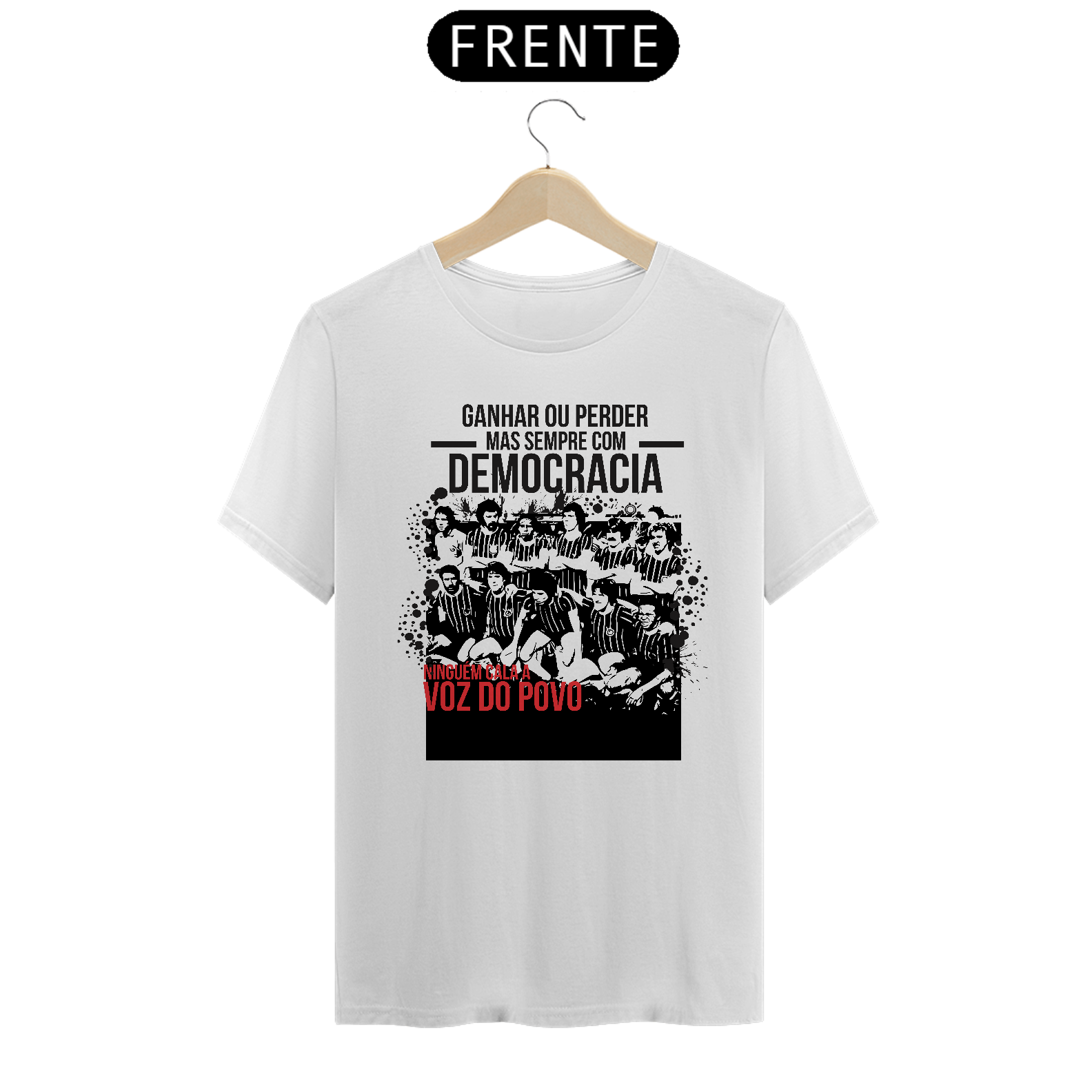 Nome do produto: Democracia - Branca e Cinza