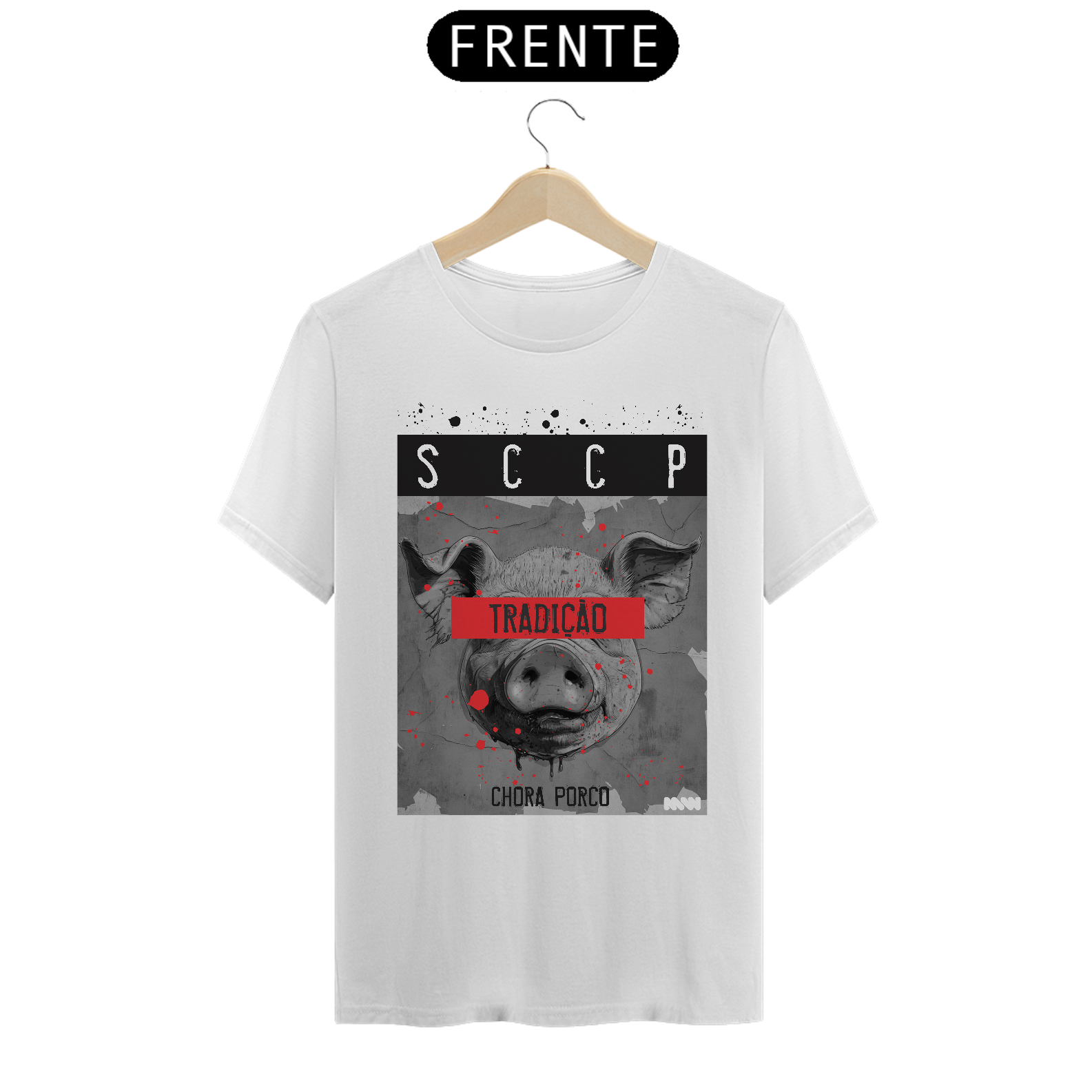 Nome do produto: Chora porco - Branco e Cinza