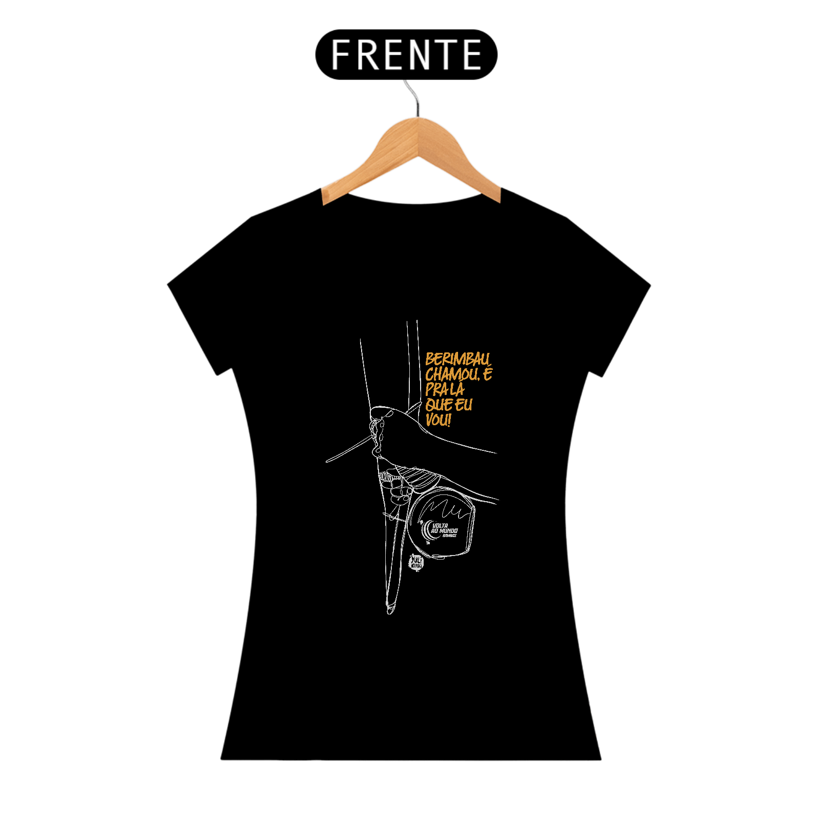 Nome do produto: Camisa Feminina Berimbau Chamou