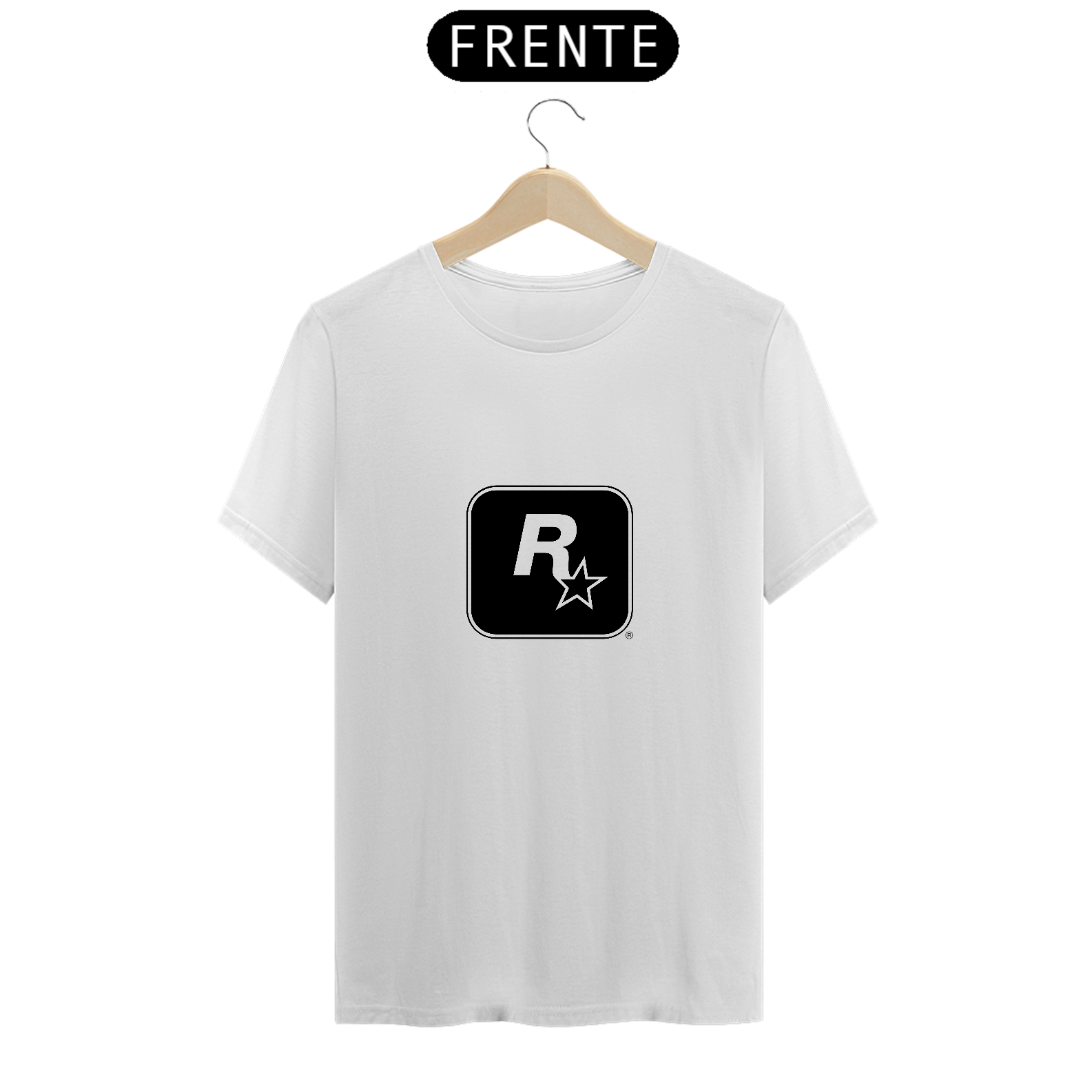 Nome do produto: Camiseta Rockstar Games  - Logo