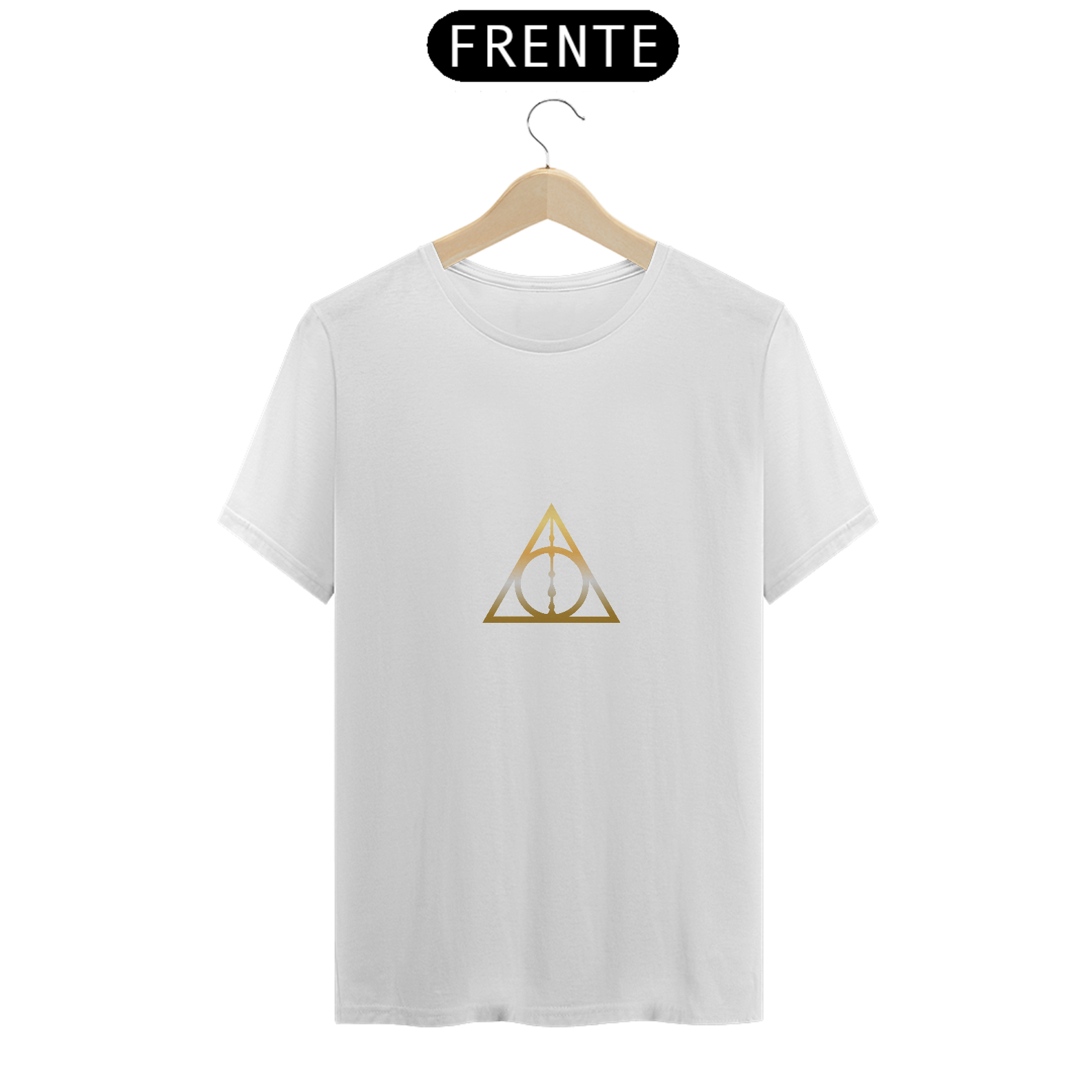 Nome do produto: Camiseta Relíquias da Morte ouro