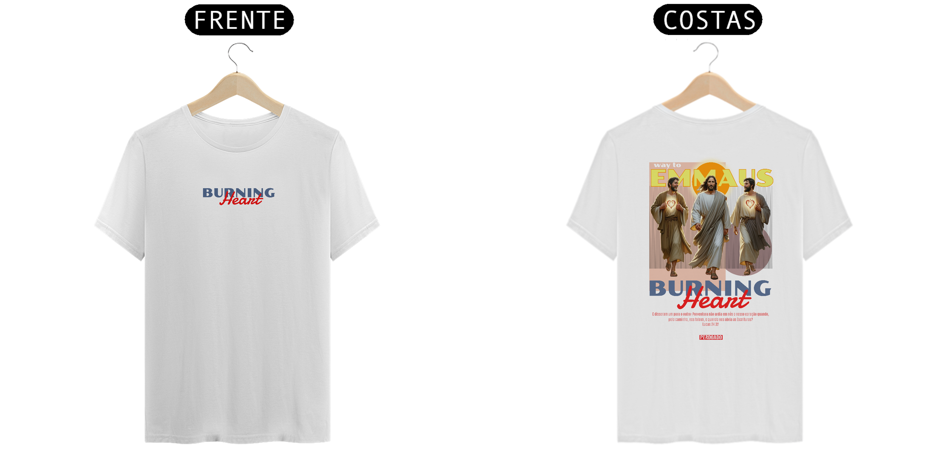 0029 - Camiseta Unissex Burning Heart