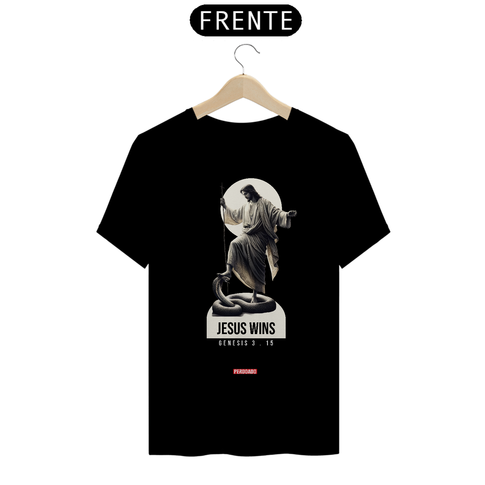 0014 - Camiseta Unissex Jesus Wins