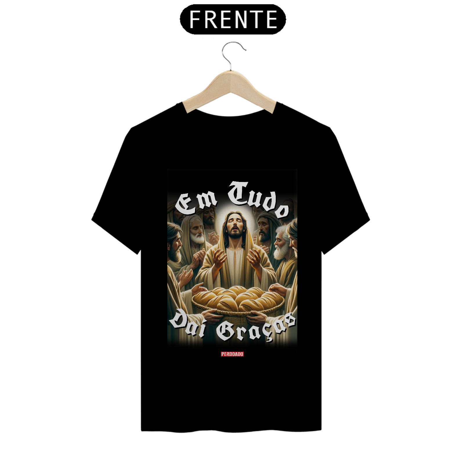 0019 - Camiseta Unissex Em Tudo Dai Graças