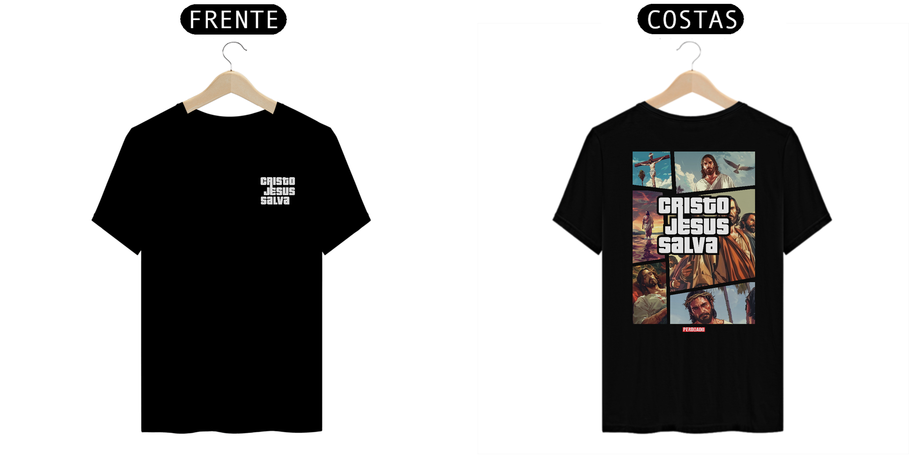 0043 - Camiseta Unissex CJS Frente e Verso