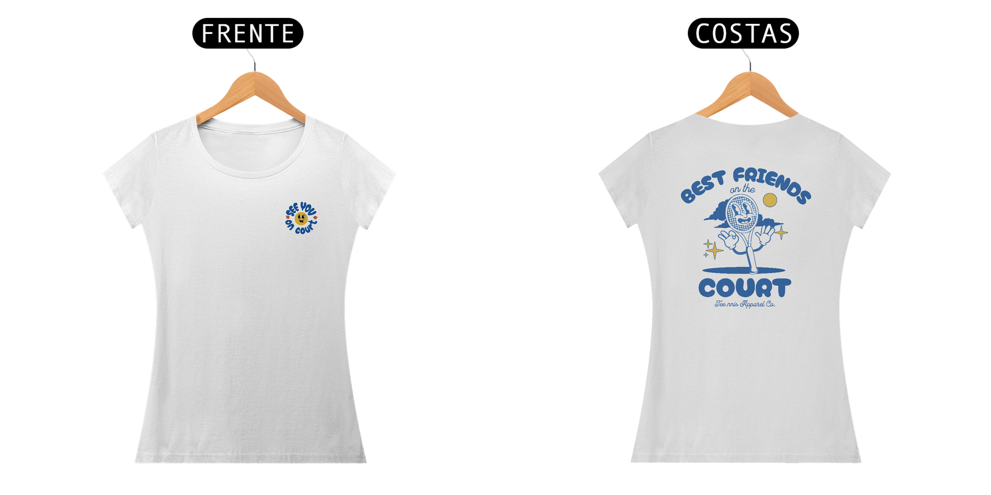 Nome do produto: Camiseta Feminina - Best Friends on the court
