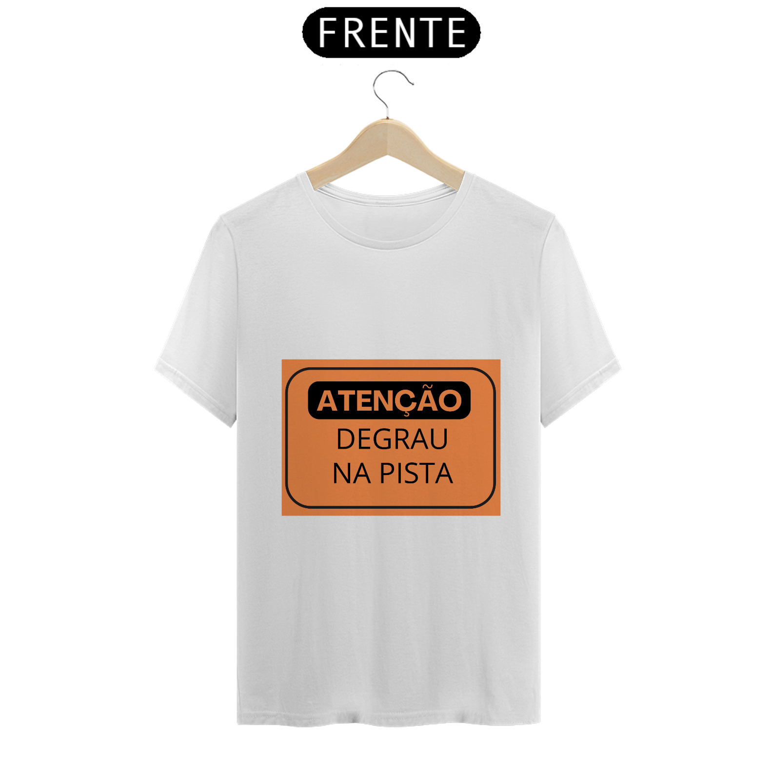 Nome do produto: CAMISETA - PLACA DEGRAU NA RUA