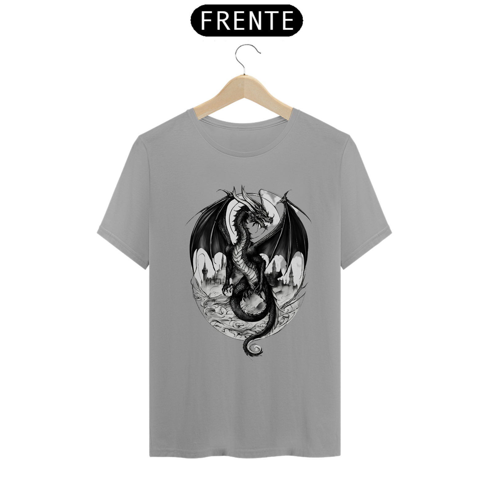 Nome do produto: Camiseta estampa de Dragao