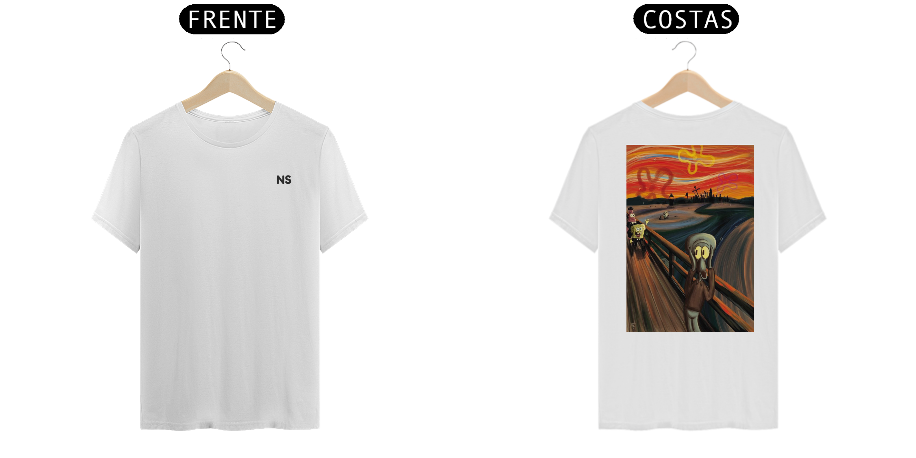 Nome do produto: Camiseta Van Gogh Bob Esponja