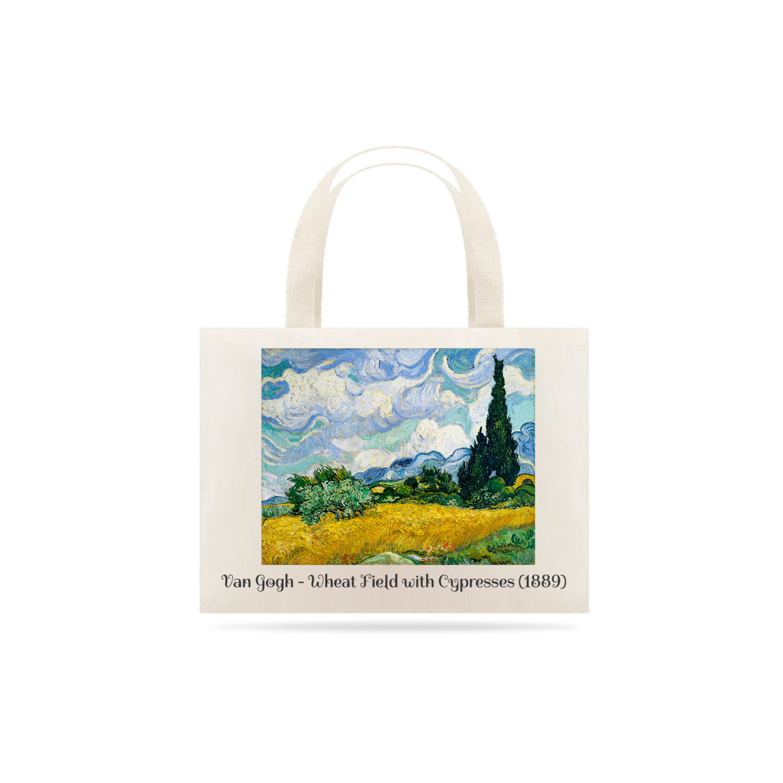 Nome do produto: EcoBag Van Gogh Campo de trigo com ciprestes