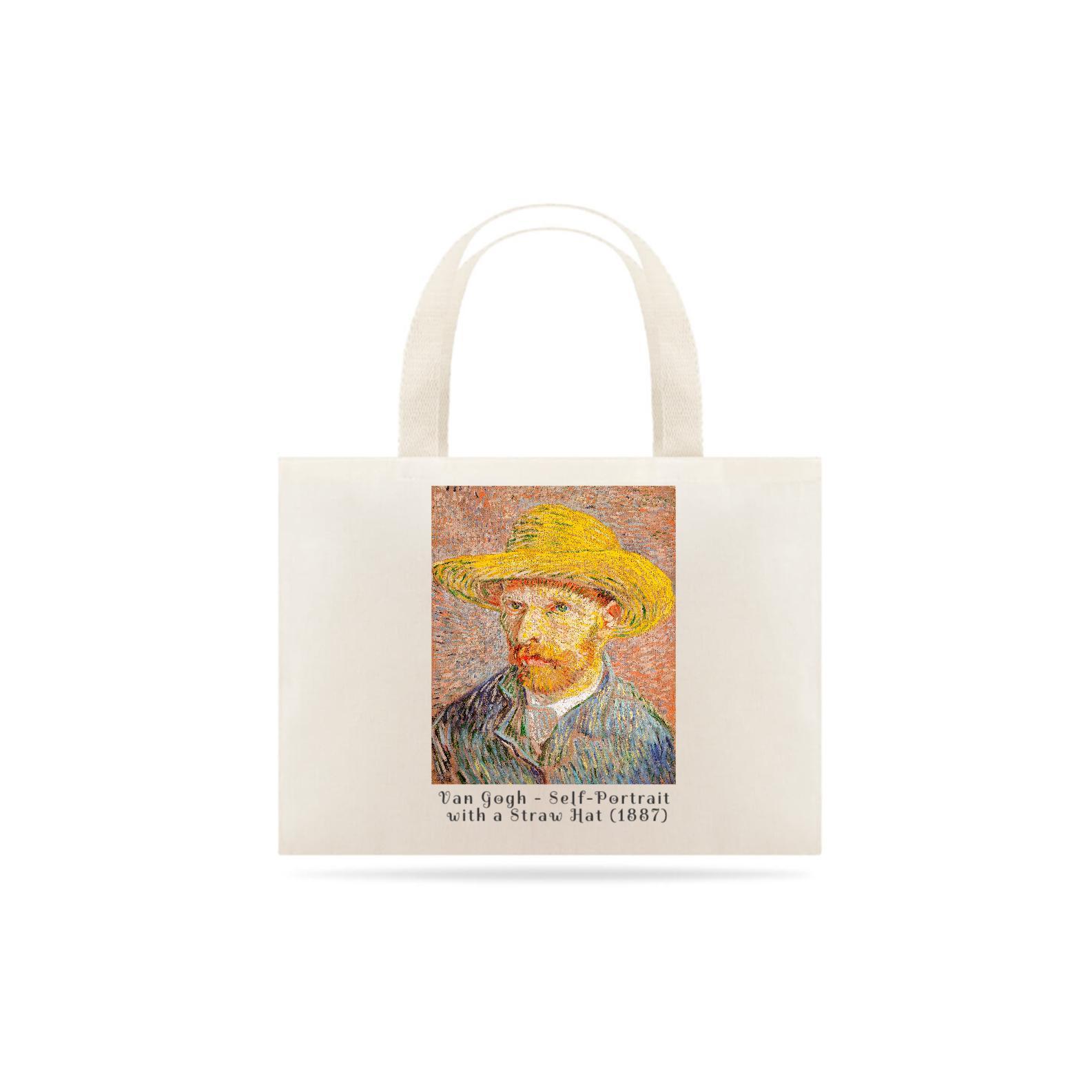 Nome do produto: Ecobag Van Gogh - Auto-retrato com chapéu