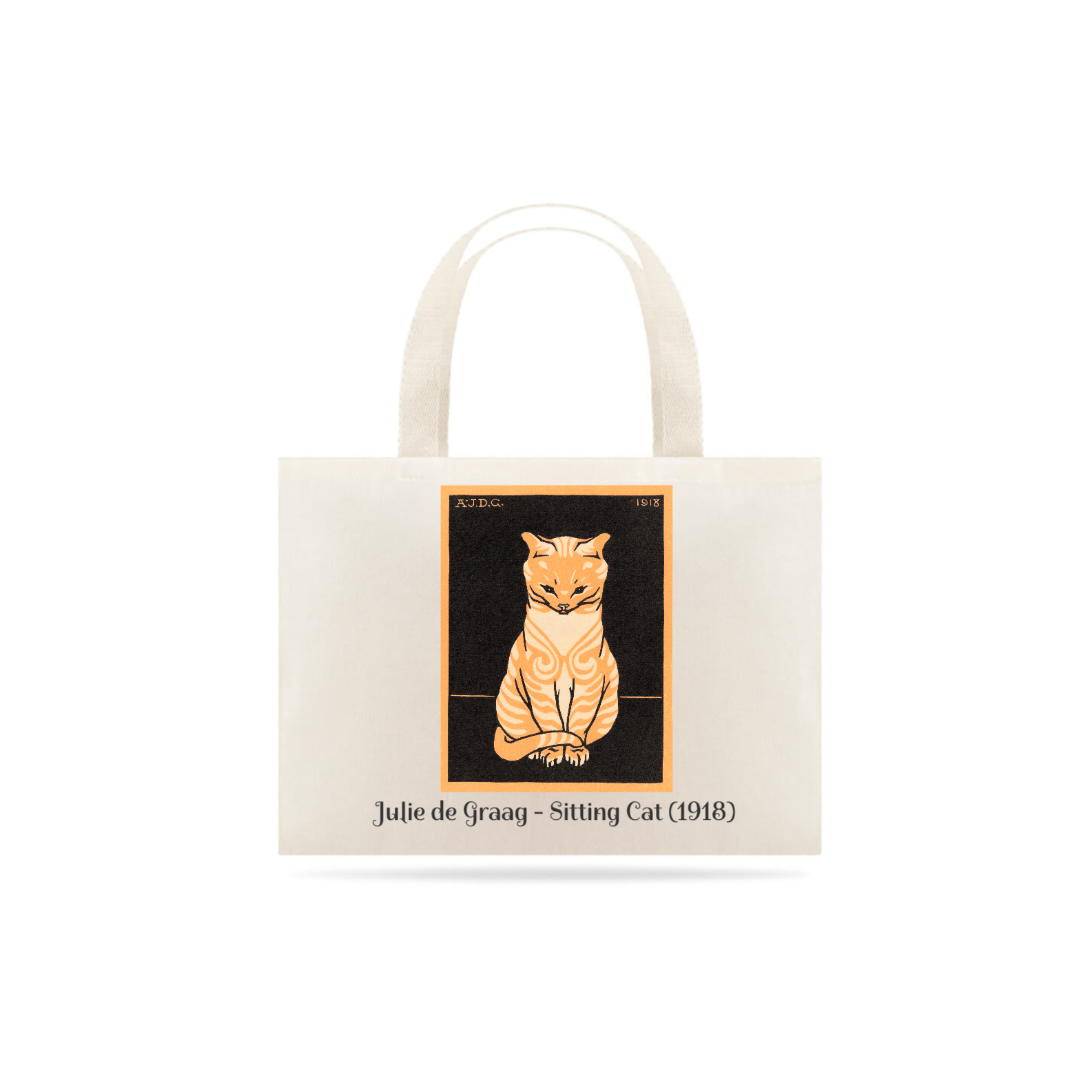 Nome do produto: Ecobag Julie de Graag - Gato sentado (1918)