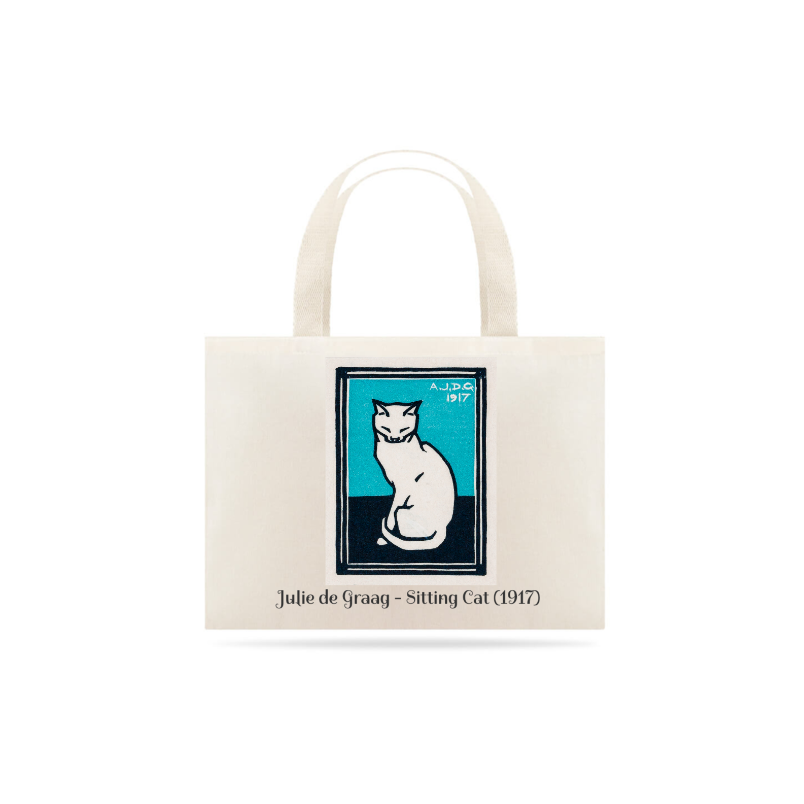 Nome do produto: Ecobag Julie de Graag - Gato sentado (1917)