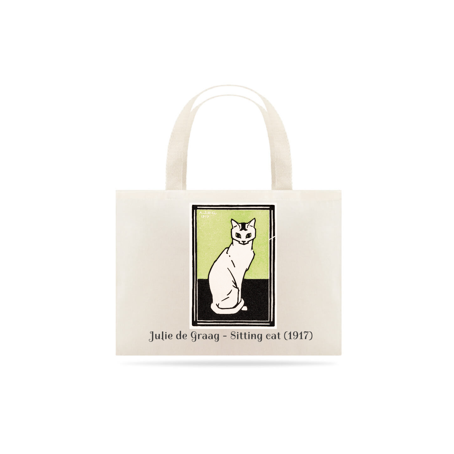 Nome do produto: Ecobag Julie de Graag - Gato sentado (1917b)