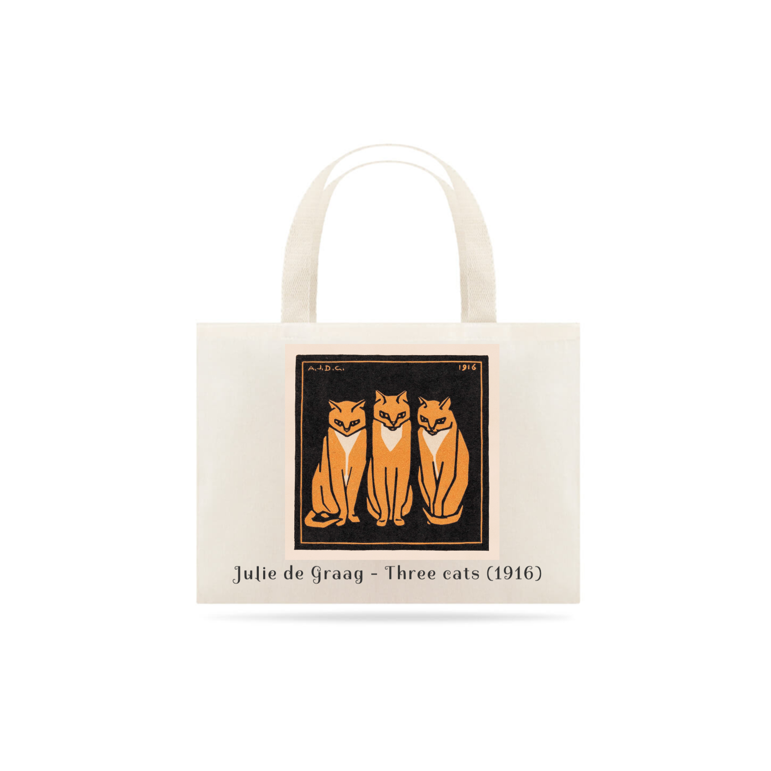 Nome do produto: Ecobag Julie de Graag - Três gatos (1916)