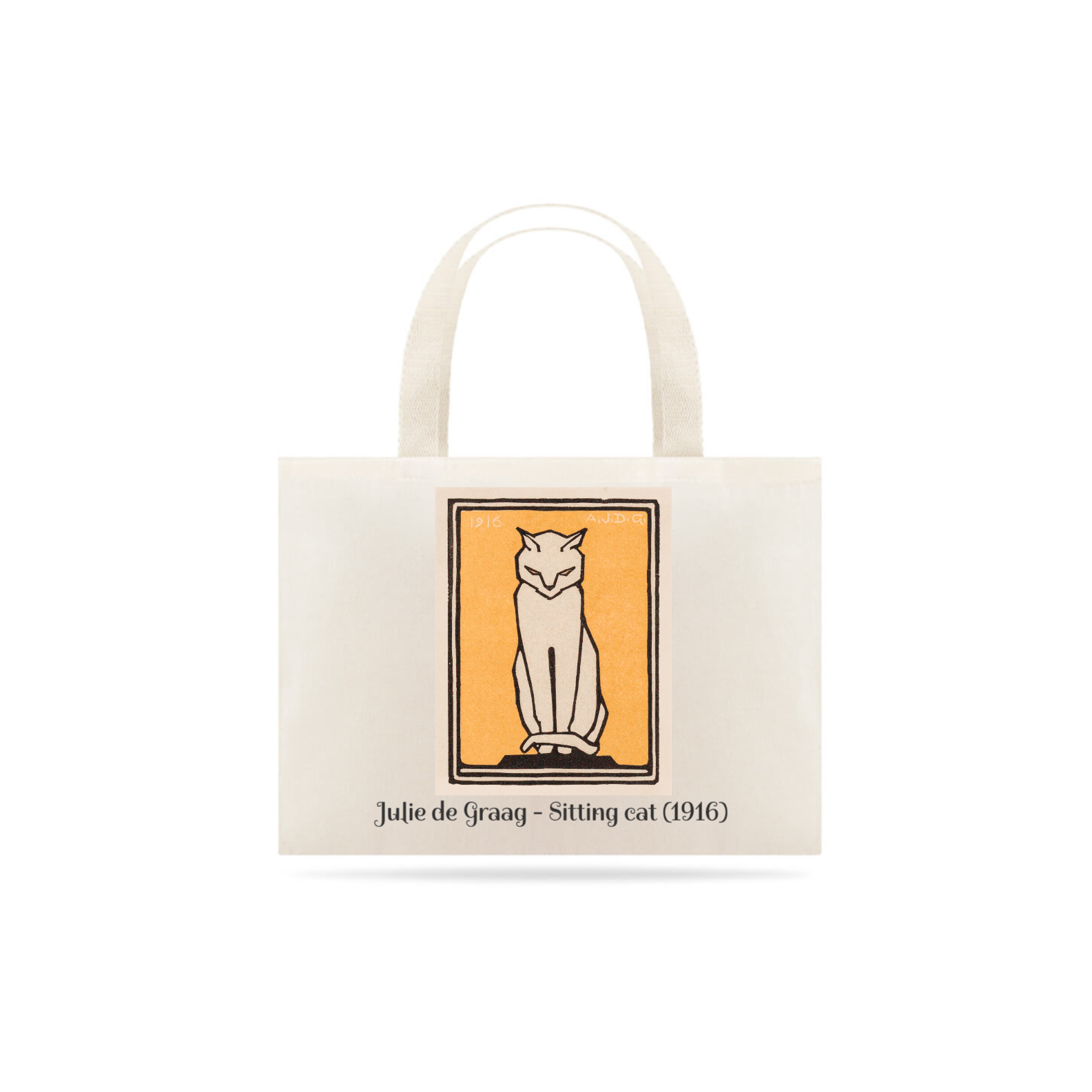 Nome do produto: Ecobag Julie de Graag - Gato sentado (1916)