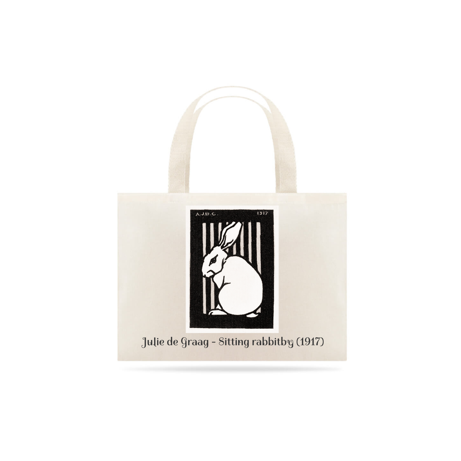 Nome do produto: Ecobag Julie de Graag - Coelho sentado
