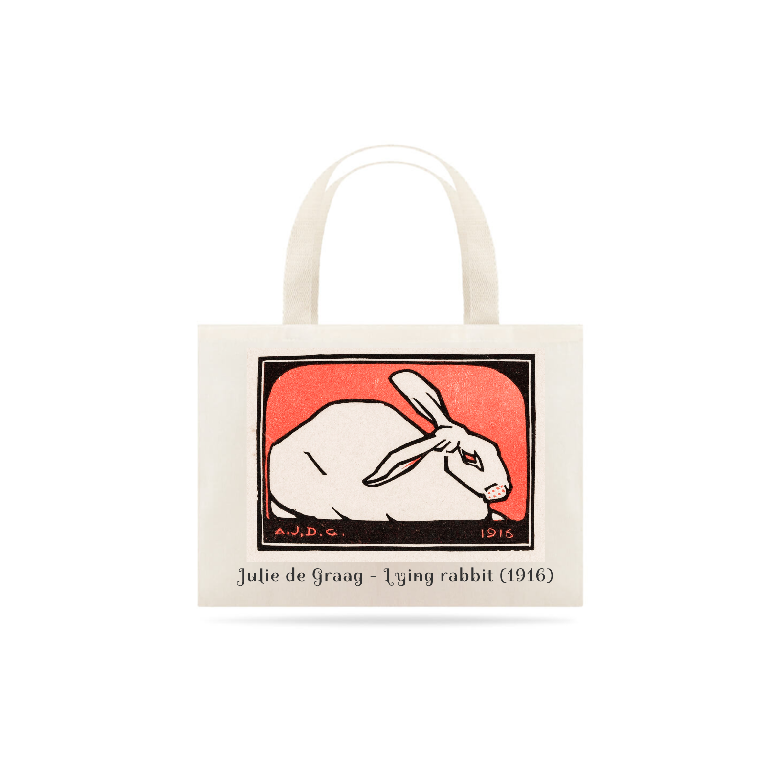 Nome do produto: Ecobag Julie de Graag - Coelho deitado