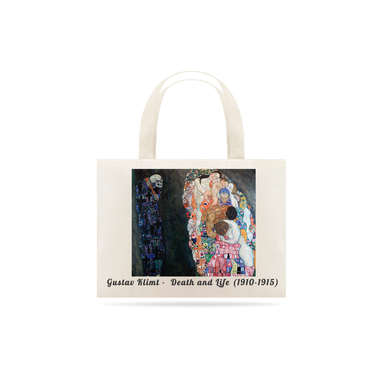 Nome do produto: Ecobag Gustav Klimt - Morte e Vida