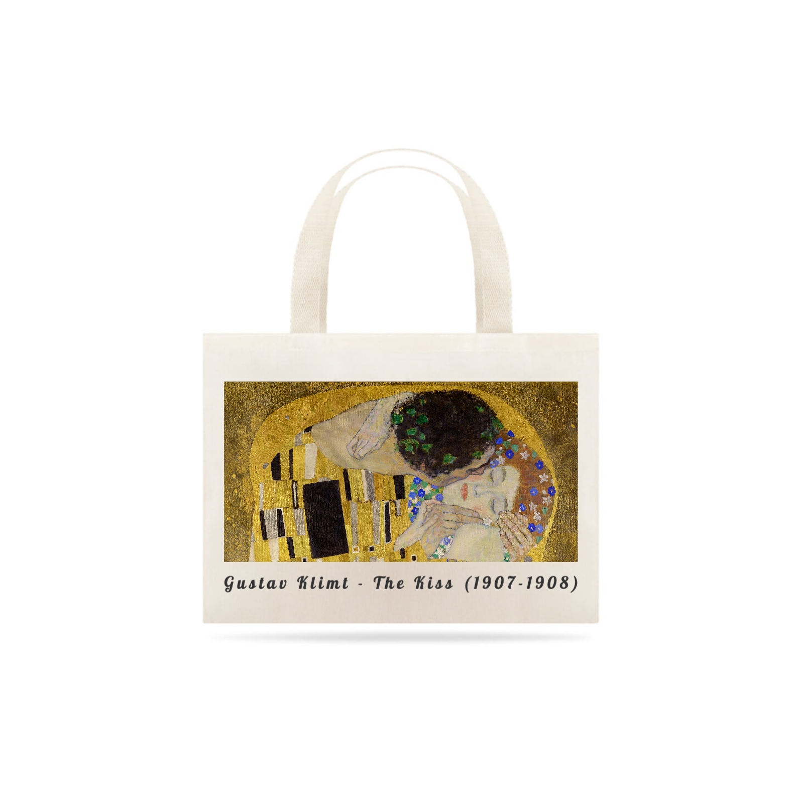 Nome do produto: Ecobag Gustav Klimt - O beijo (close up)