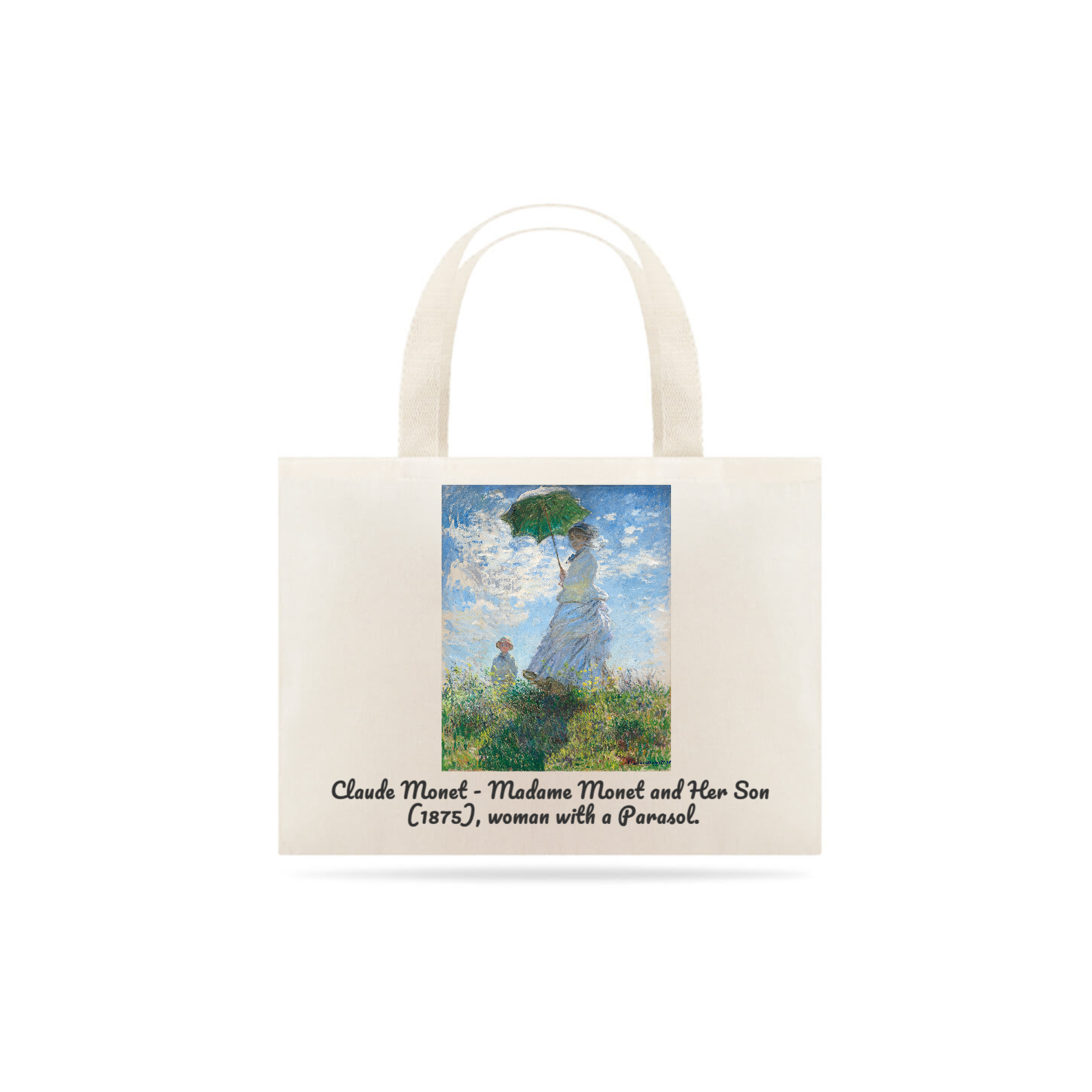 Nome do produto: Ecobag Claude Monet - Mulher com sombrinha