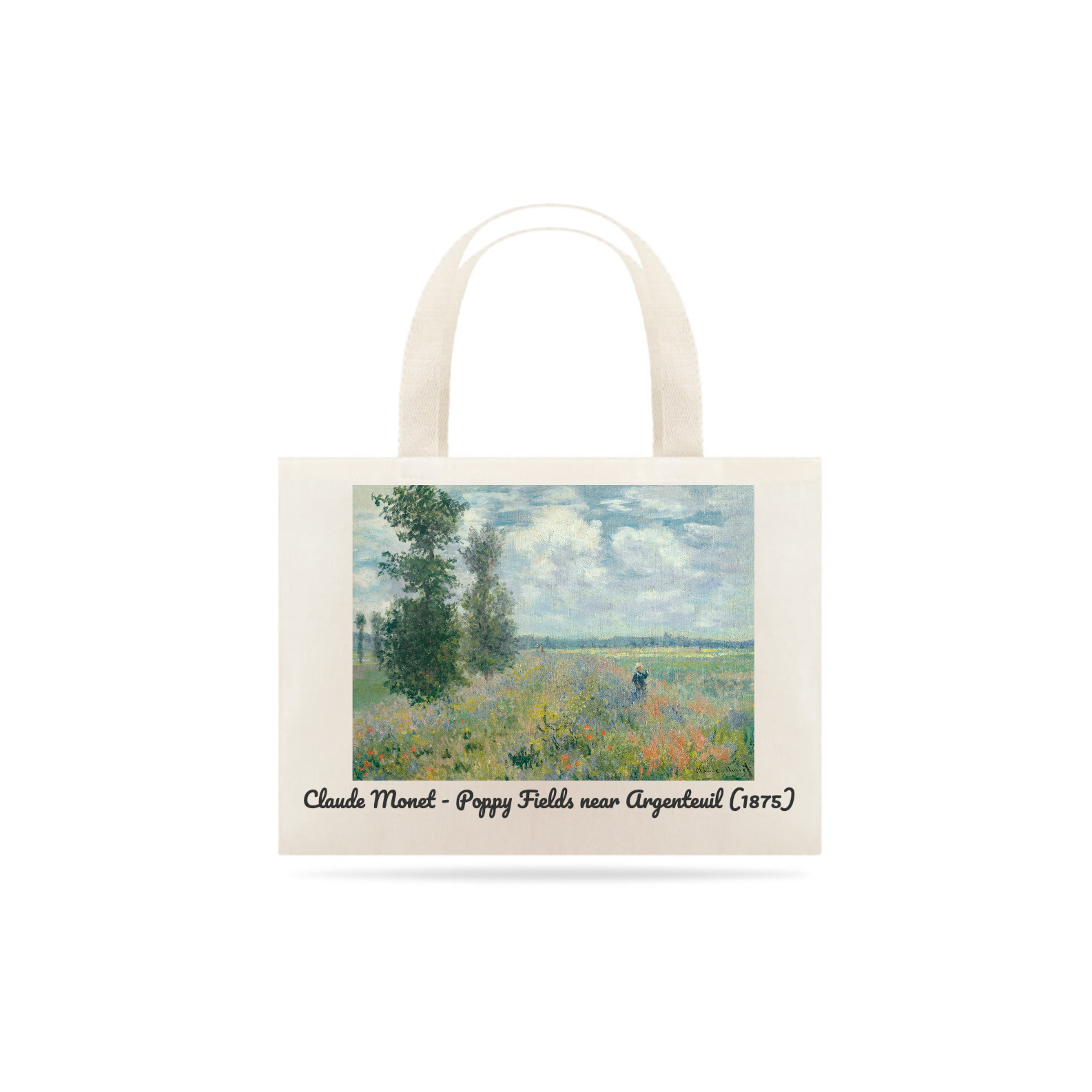 Nome do produto: Ecobag Claude Monet -  Campos de papoulas