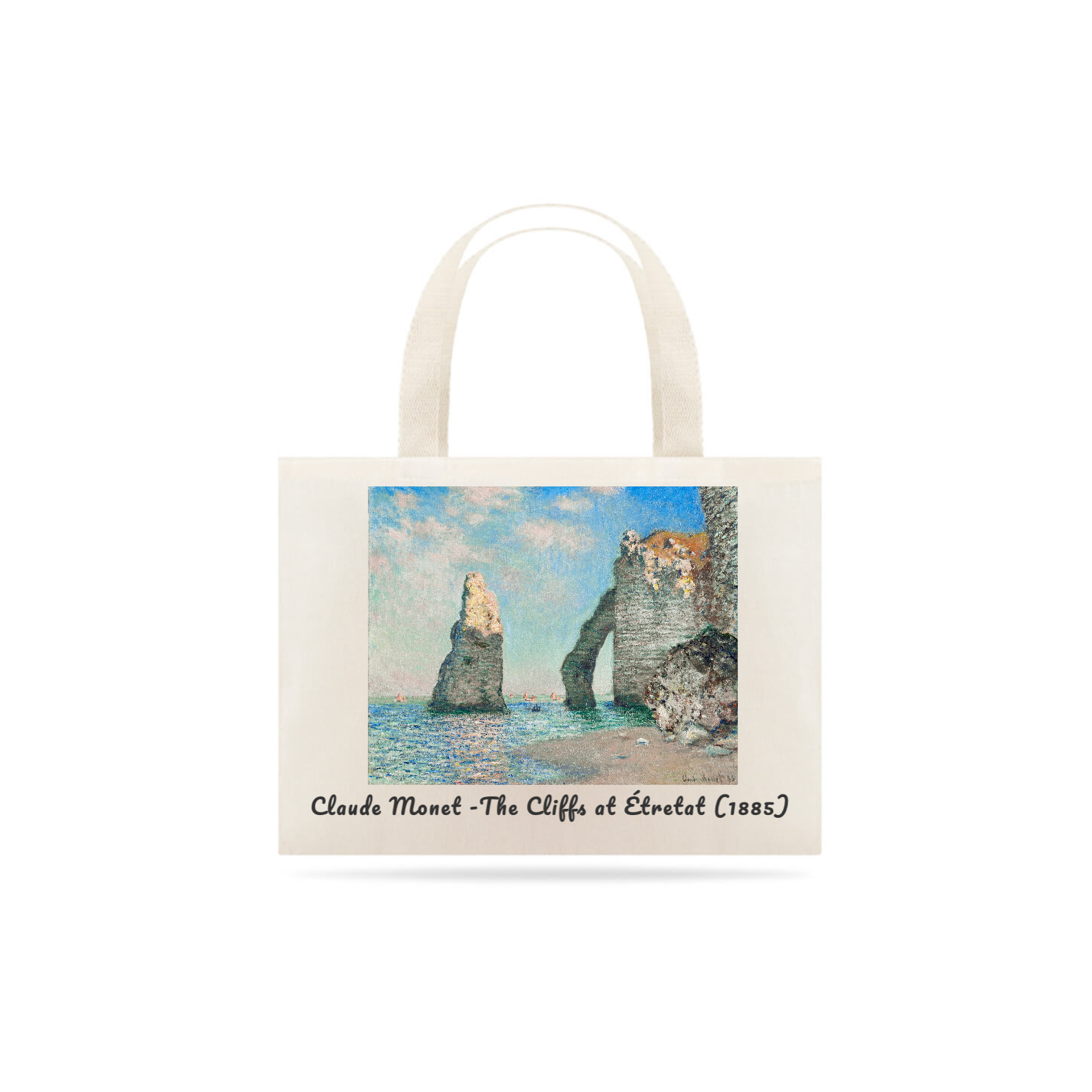 Nome do produto: Ecobag Claude Monet - Os penhascos de Étretat