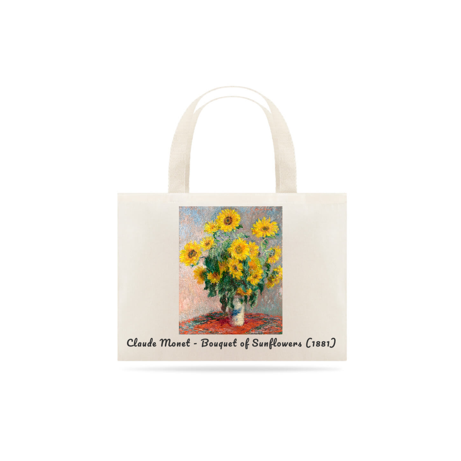 Nome do produto: Ecobag Claude Monet - Buquê de Girassóis 