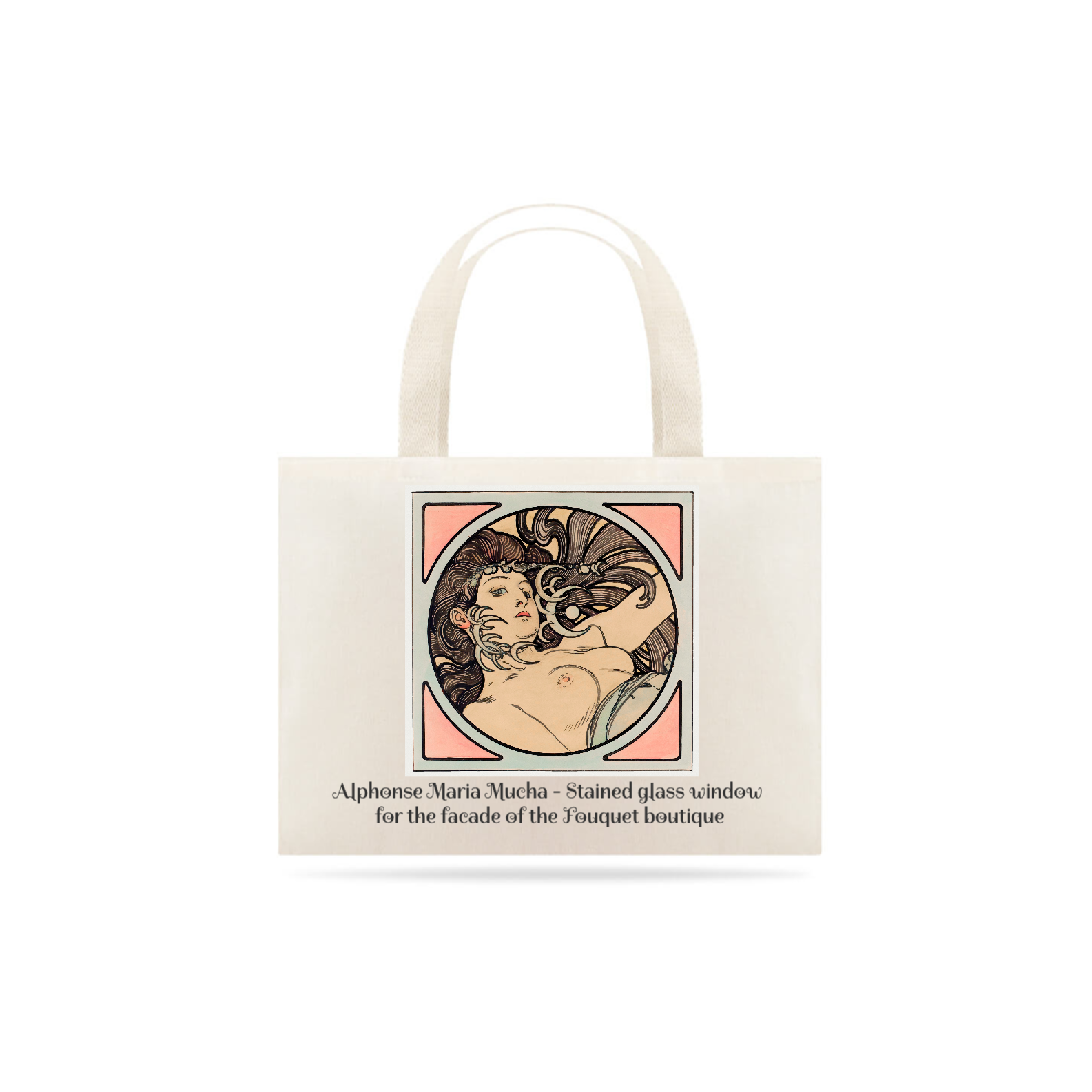 Nome do produto: Ecobag Alphonse Maria Mucha - Vitral para fachada da boutique Fouquet 2