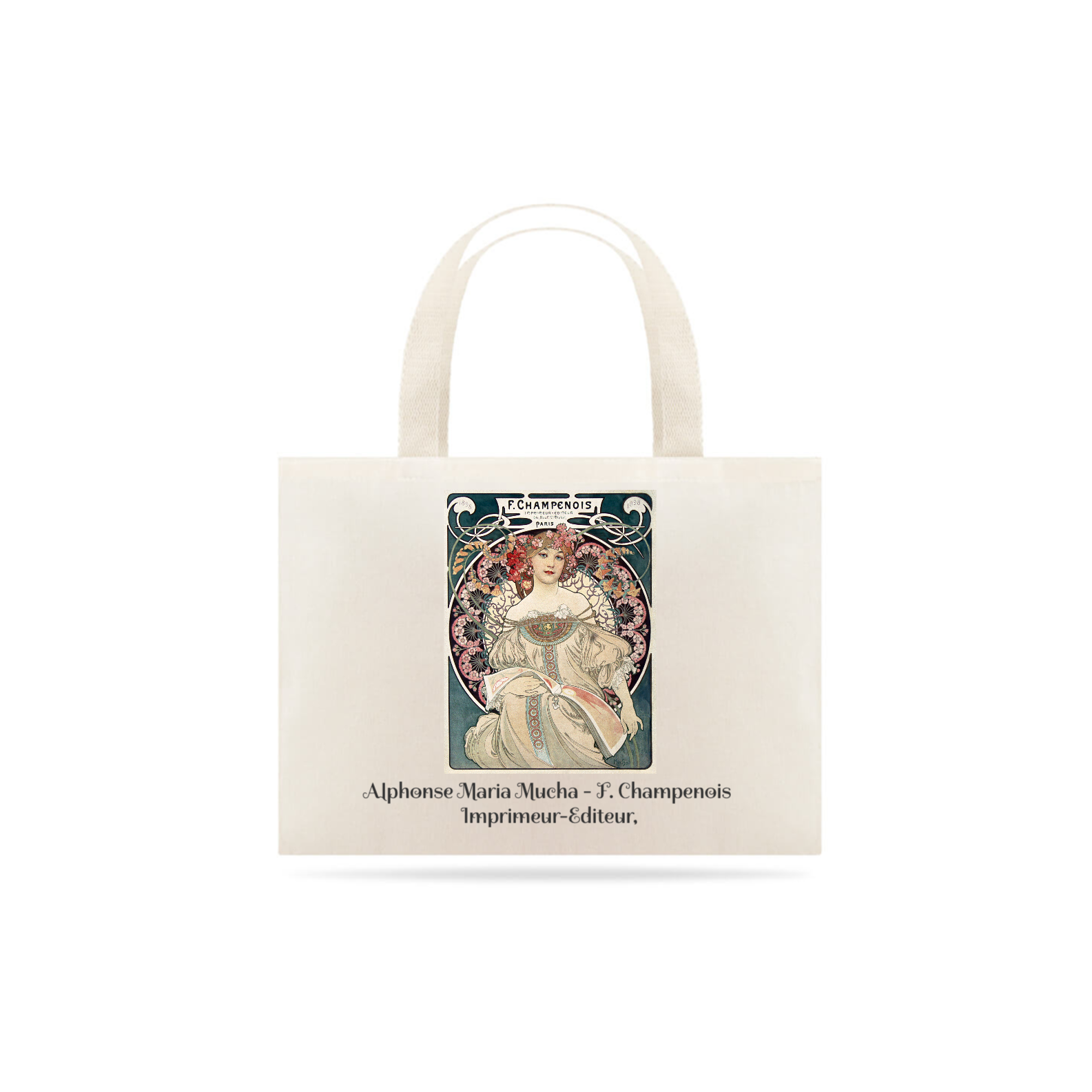 Nome do produto: Ecobag Alphonse Maria Mucha - Editora Champenois