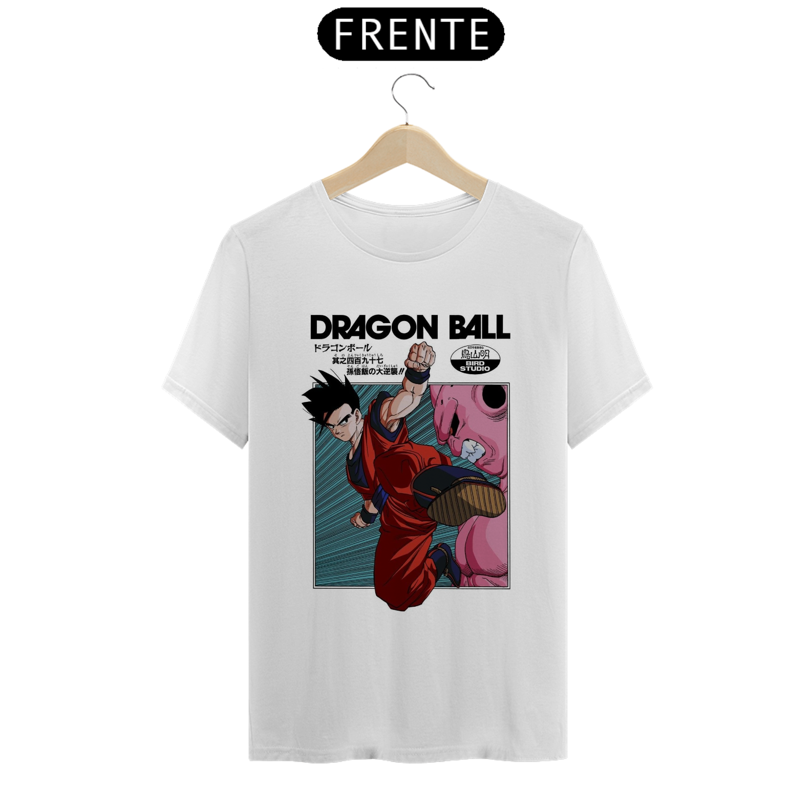 Nome do produto: camiseta T-Shirt classic personalizada com a temática de dragon ball