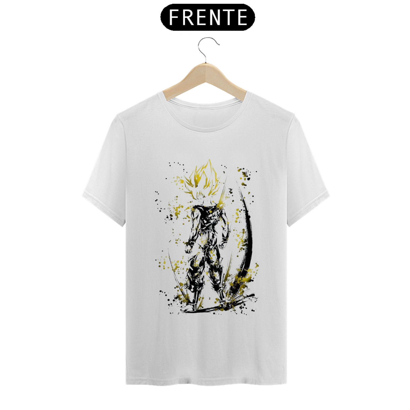 Nome do produto: camiseta T-Shirt Classic com estampa do goku super saiyajin 