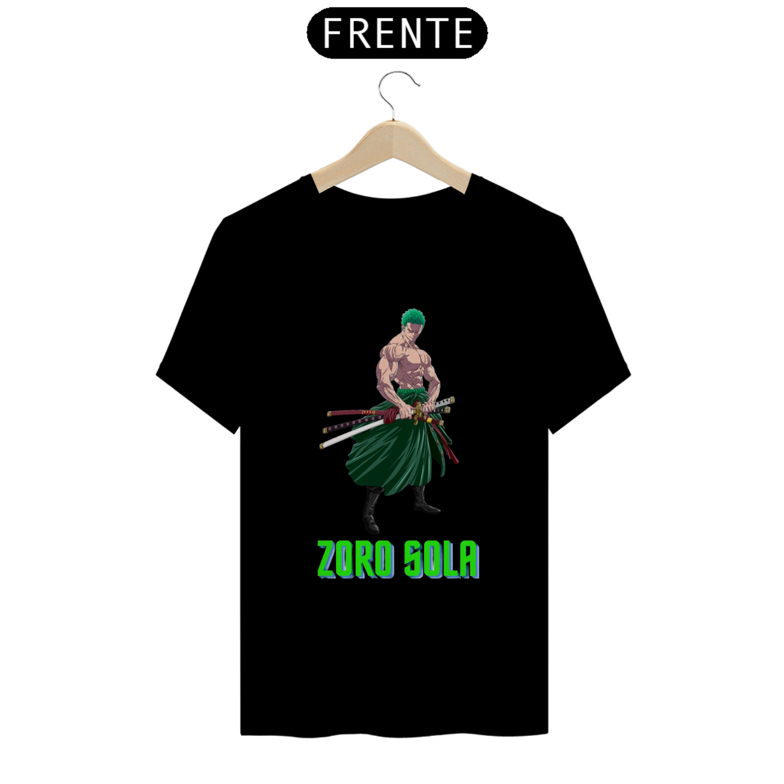 Nome do produto: camiseta T-Shirt Classic com estampa do meme do zoro sola, one piece