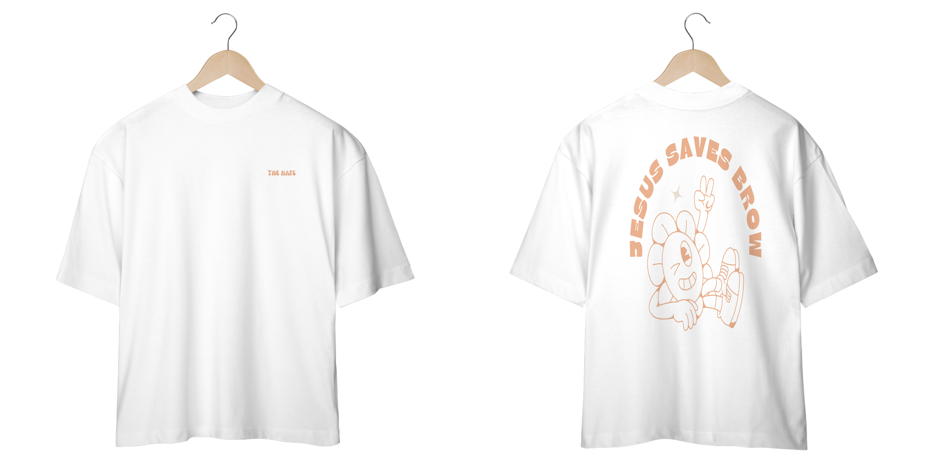 Nome do produto: CAMISETA OVERSIZED JESUS SAVES BROW