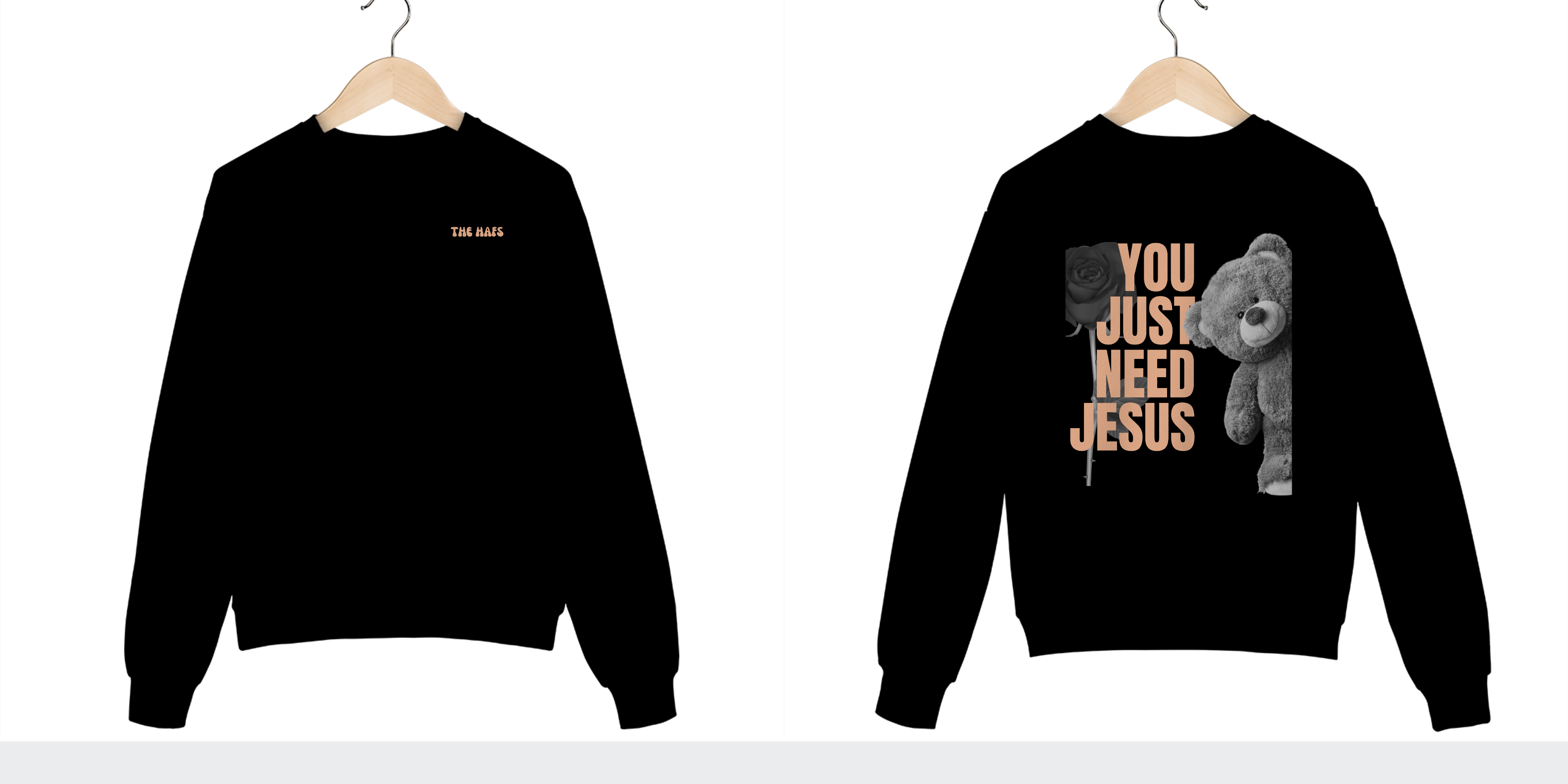 Nome do produto: MOLETOM YOU JUST NEED JESUS