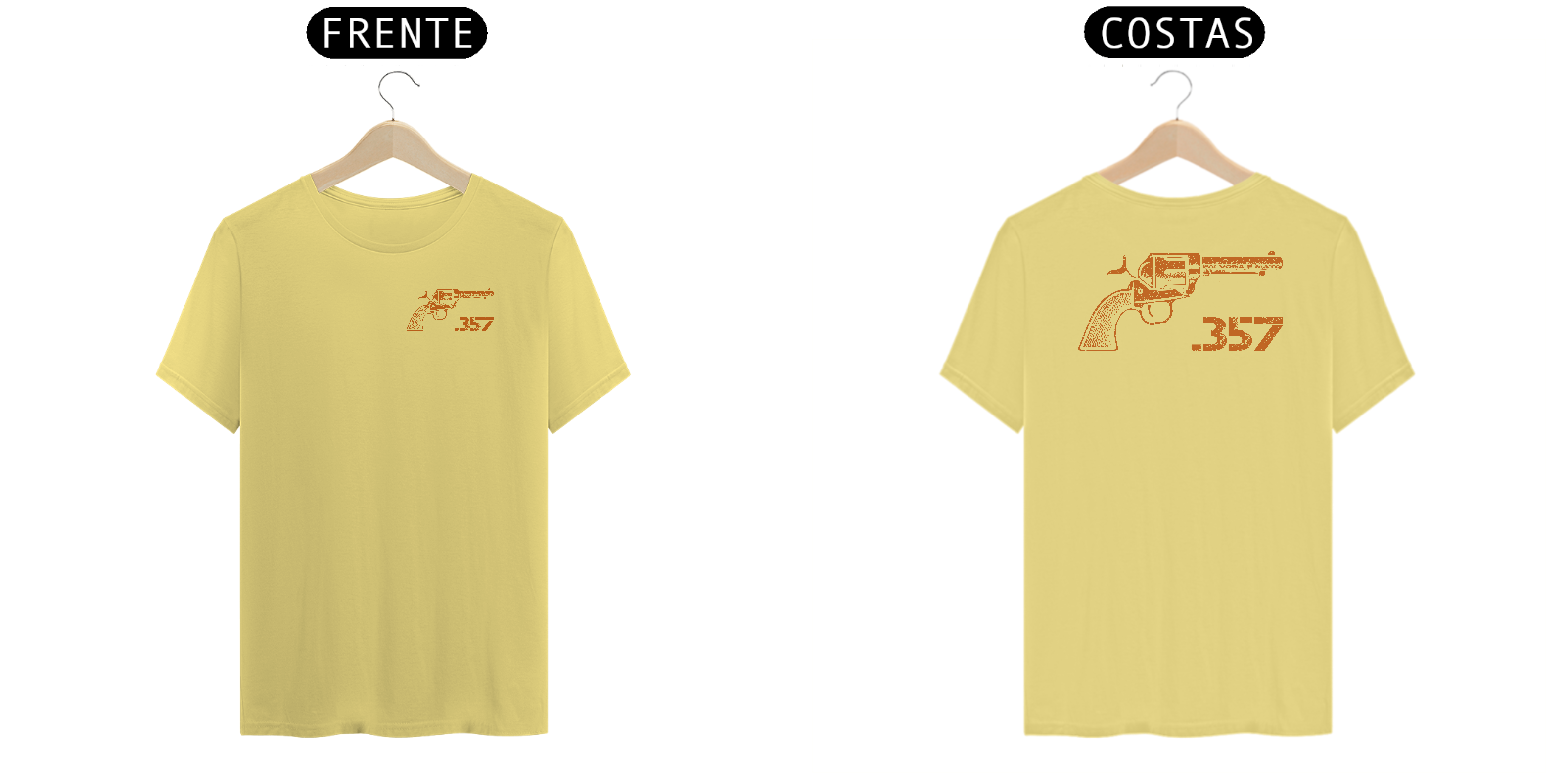 Single Action 357 Pólvora e Mato Camiseta Estonada