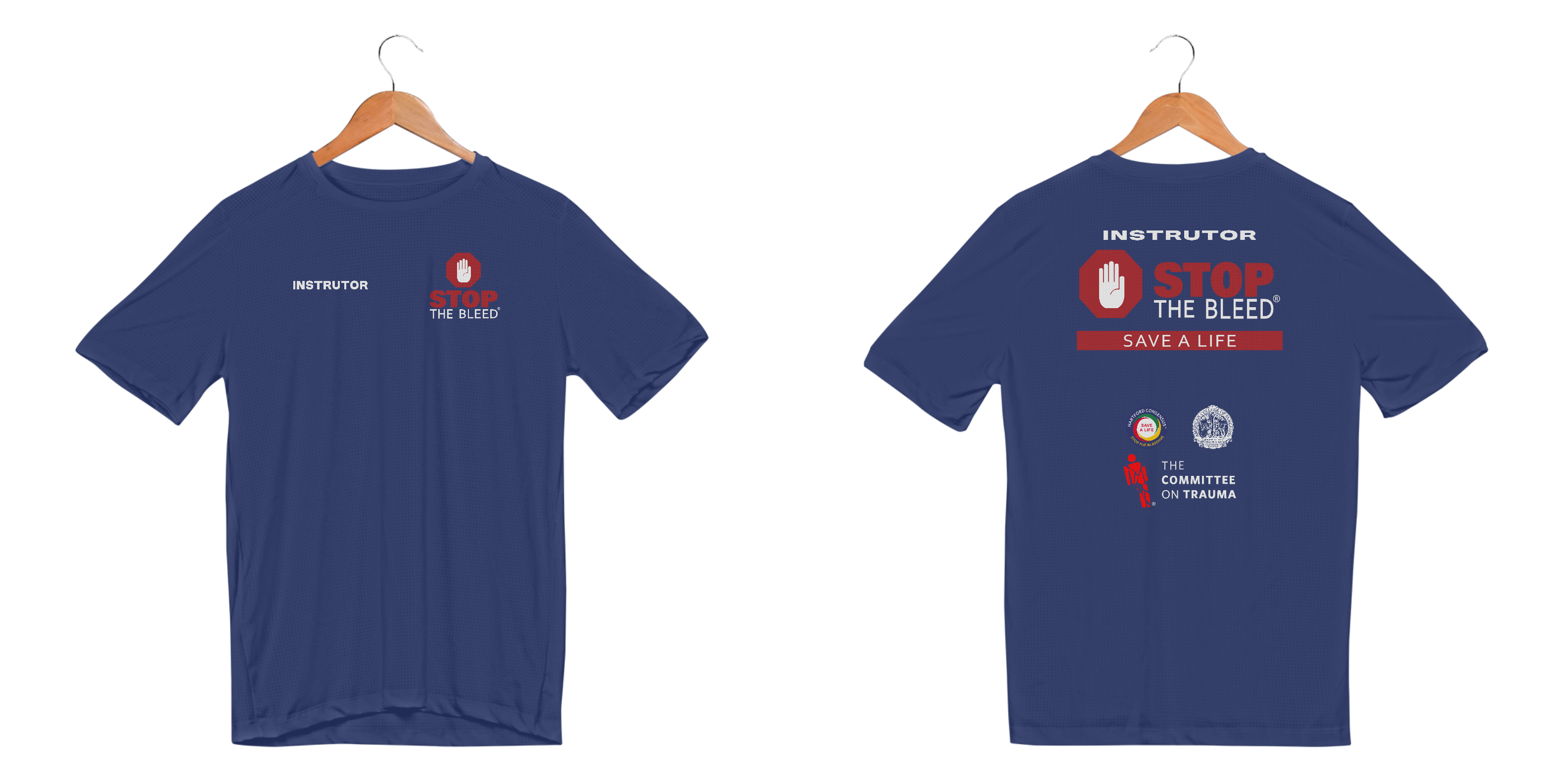 Instrutor Stop The Bleed Dry Fit Coloridas