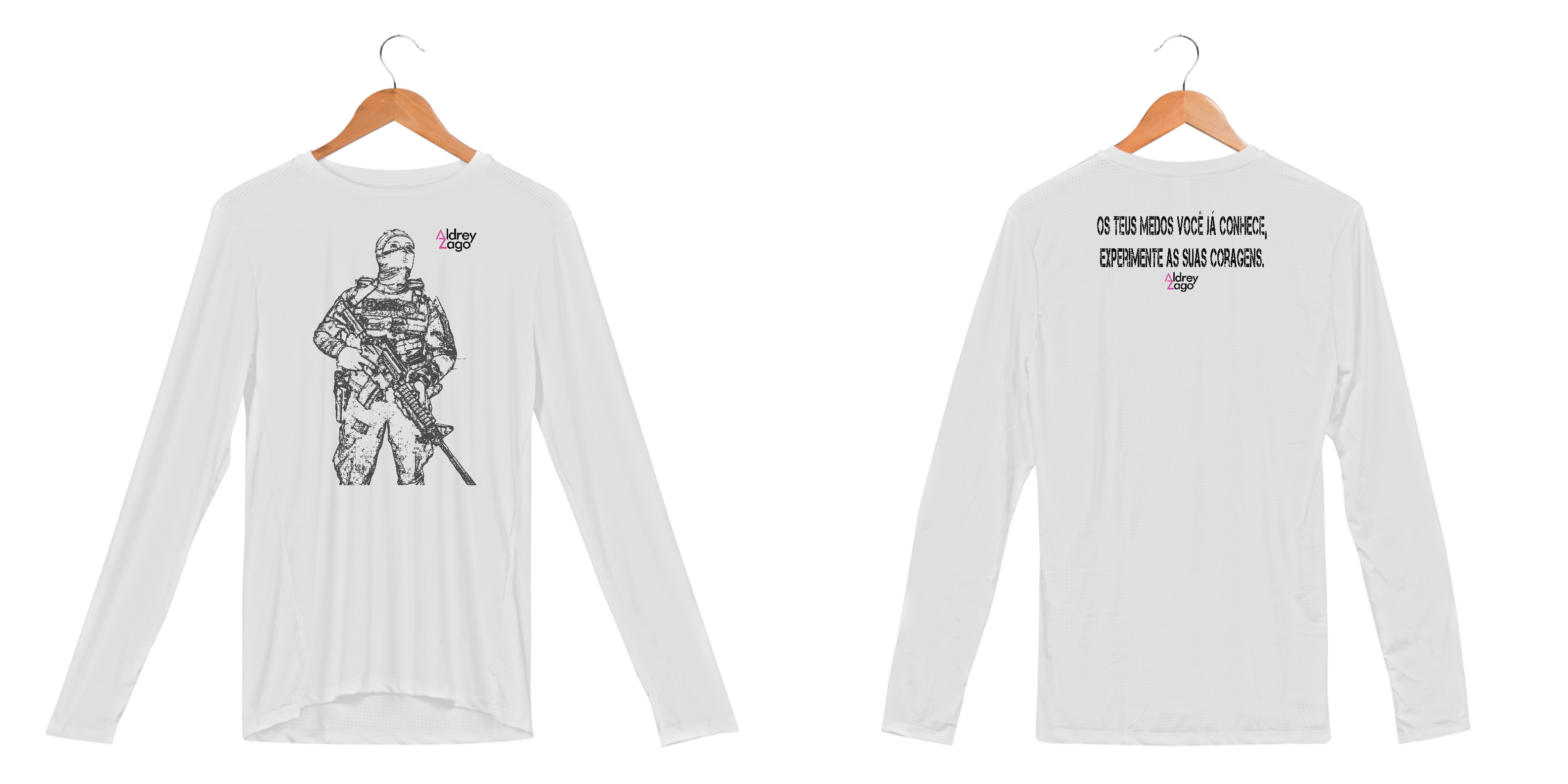 Os teus medos Aldrey Zago Dry Fit Manga longa