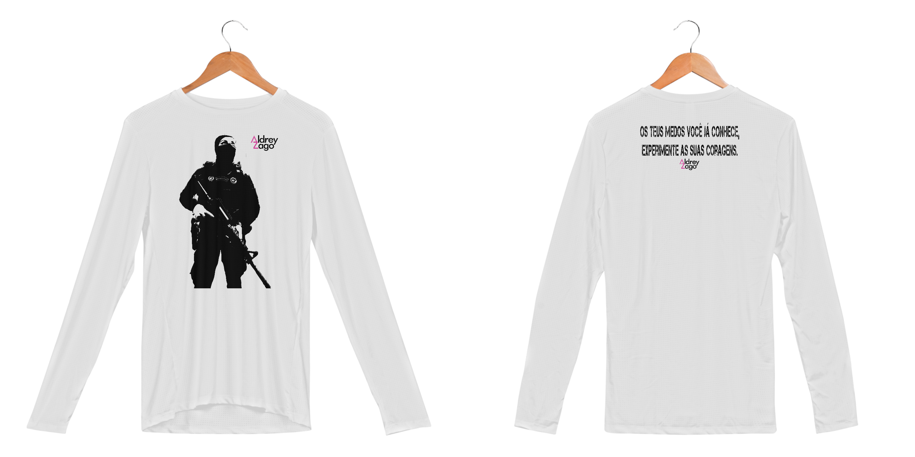 Os teus medos Dry Fit Black Manga Longa