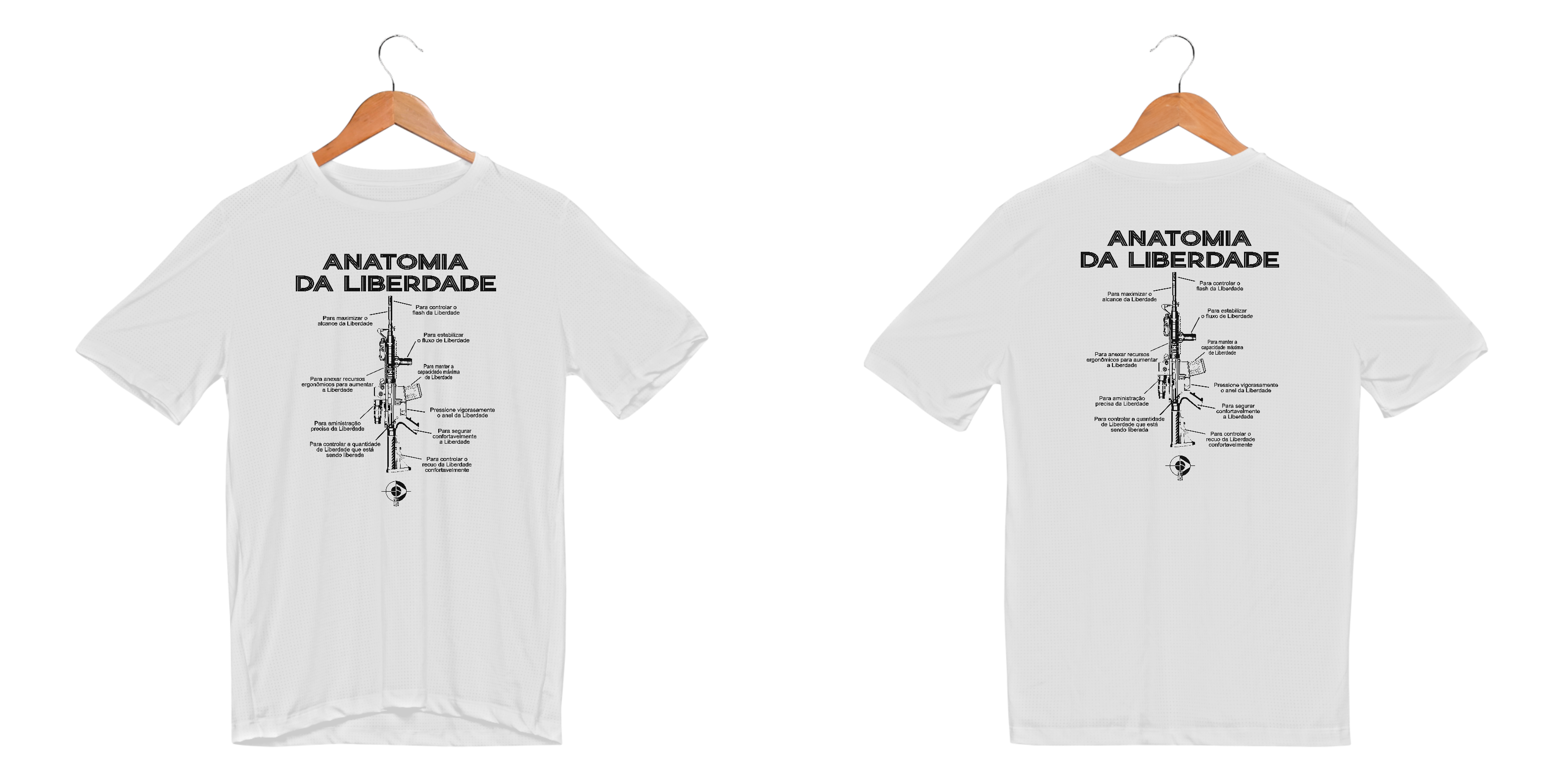 Anatomia da Liberdade Dry Fit BoyShooterBrasil
