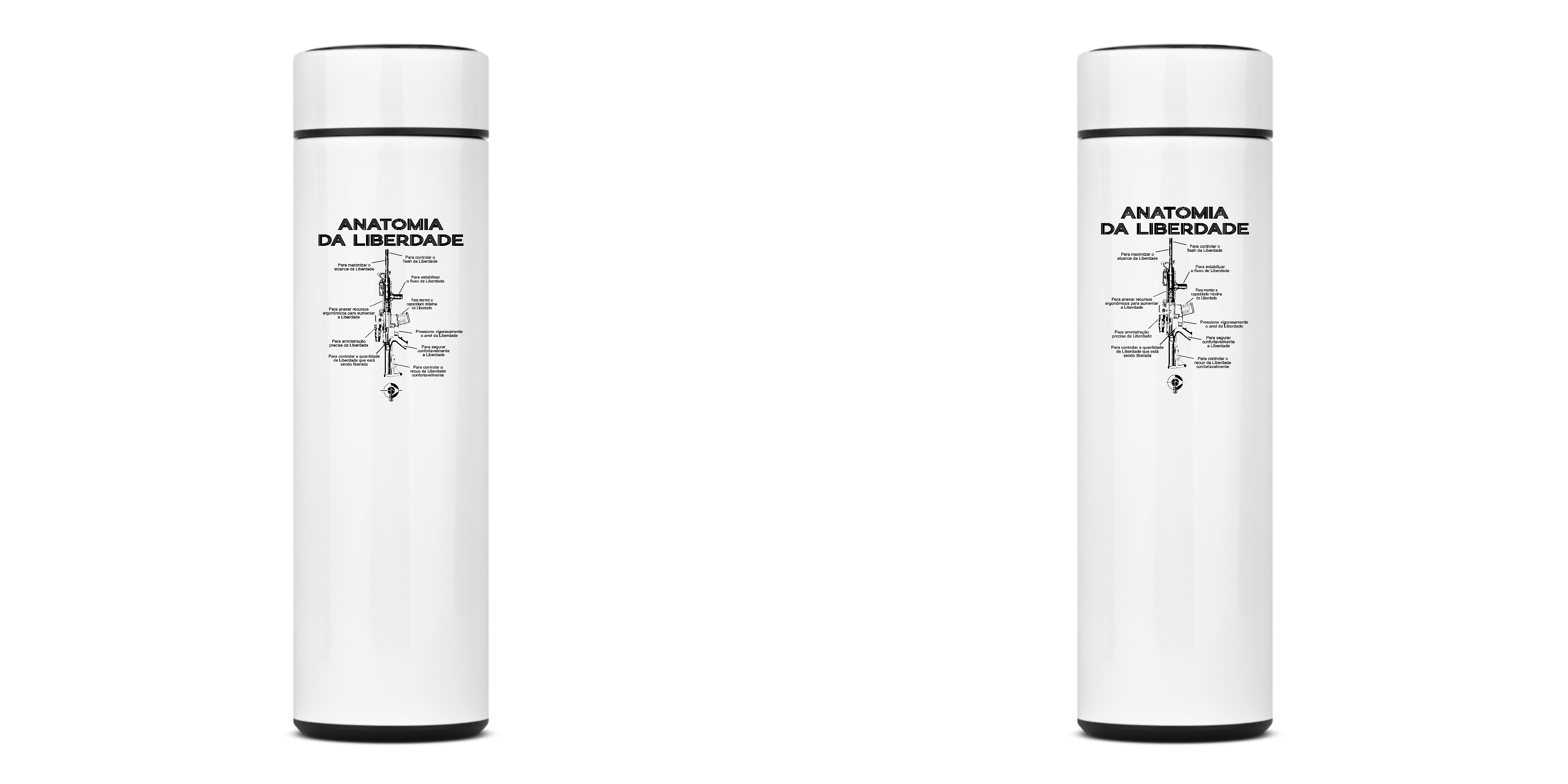 Garrafa Térmica Anatomia da Liberdade BoyShooterBrasil