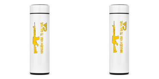 Garrafa Térmica Ninguém virá te salvar Canhoto Armamentista