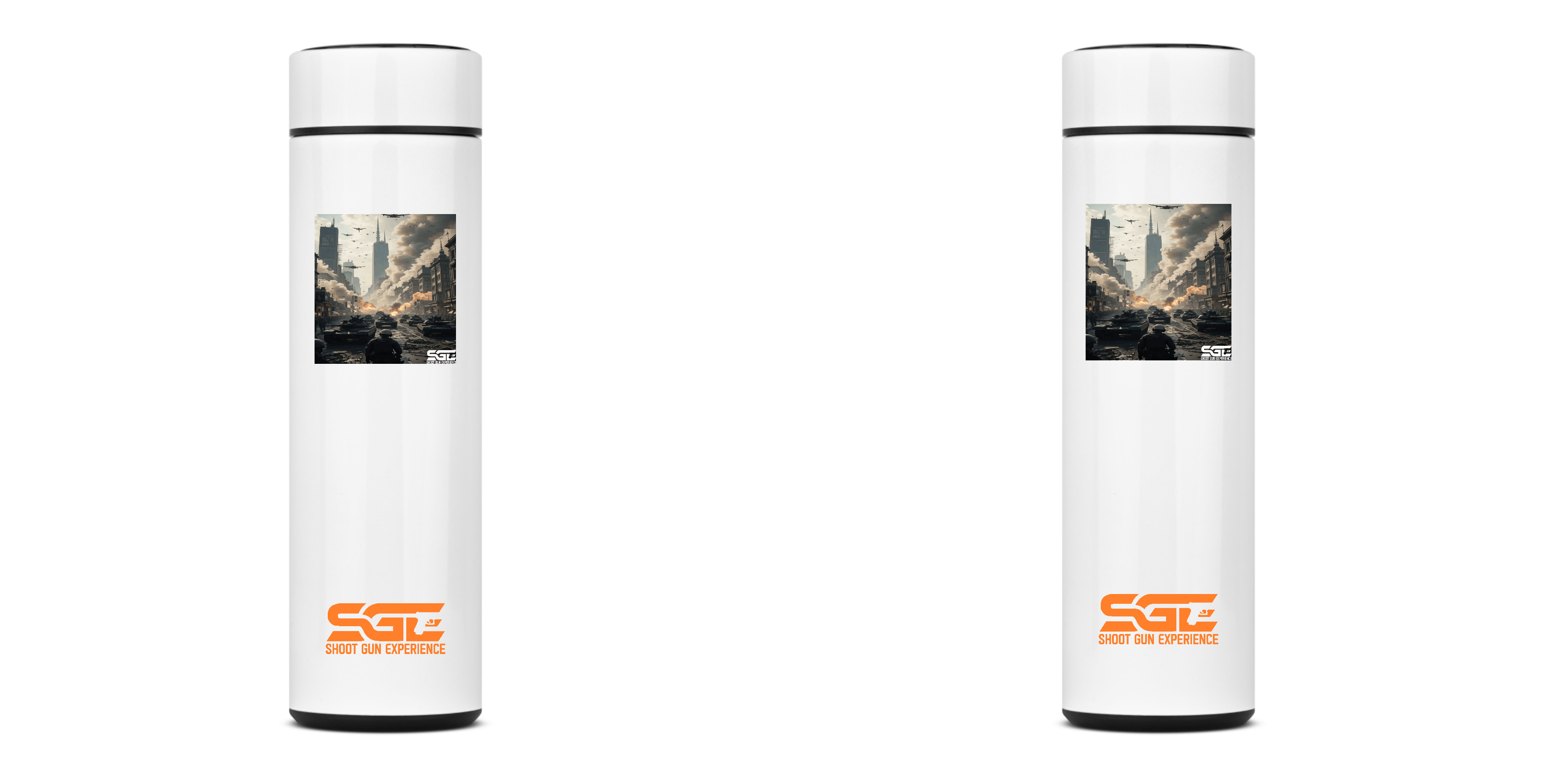 Garrafa Térmica City Attacked Shoot Gun Experience