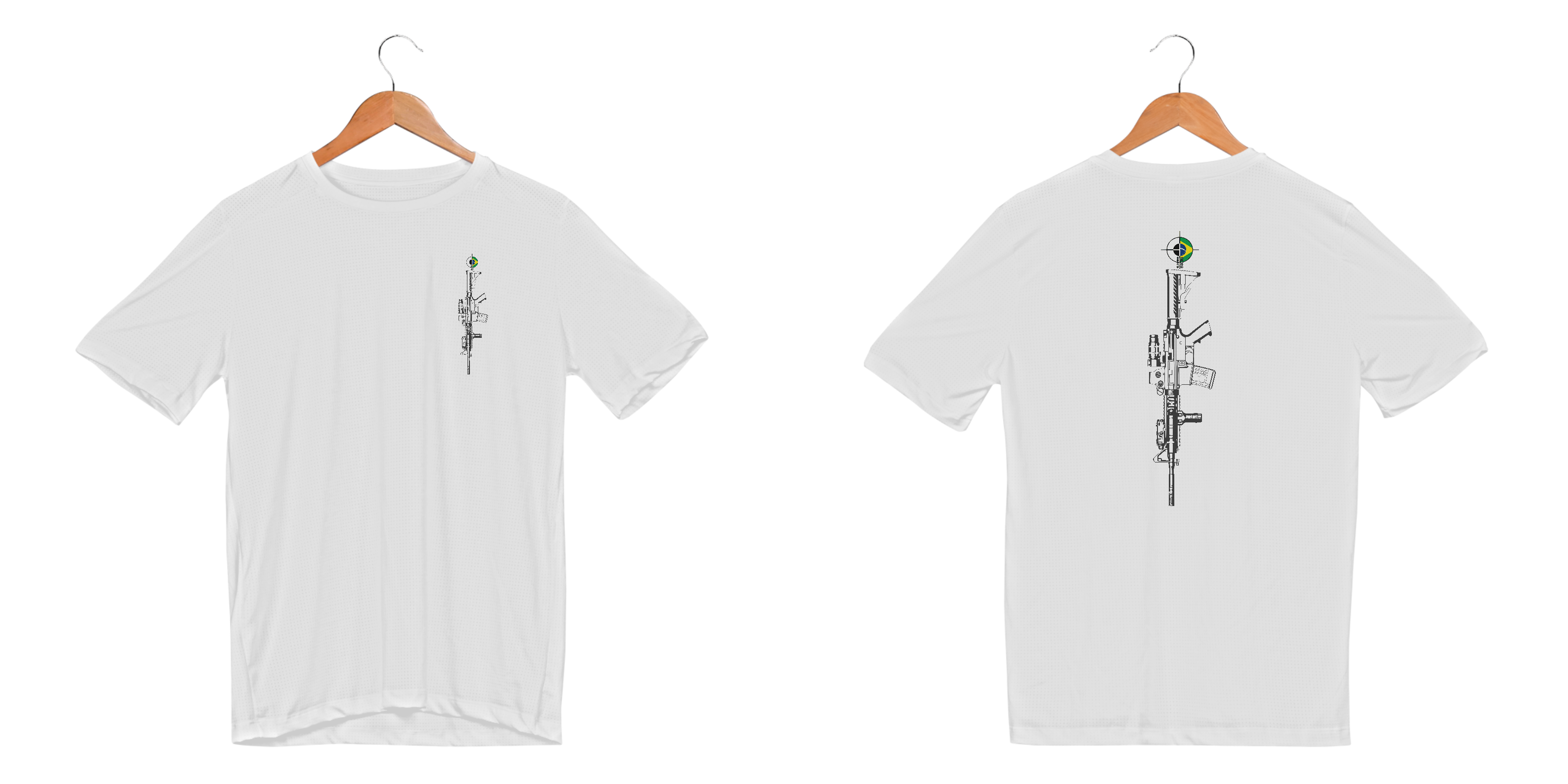 Ar BoyShooterBrasil Dry Fit Branca e coloridas