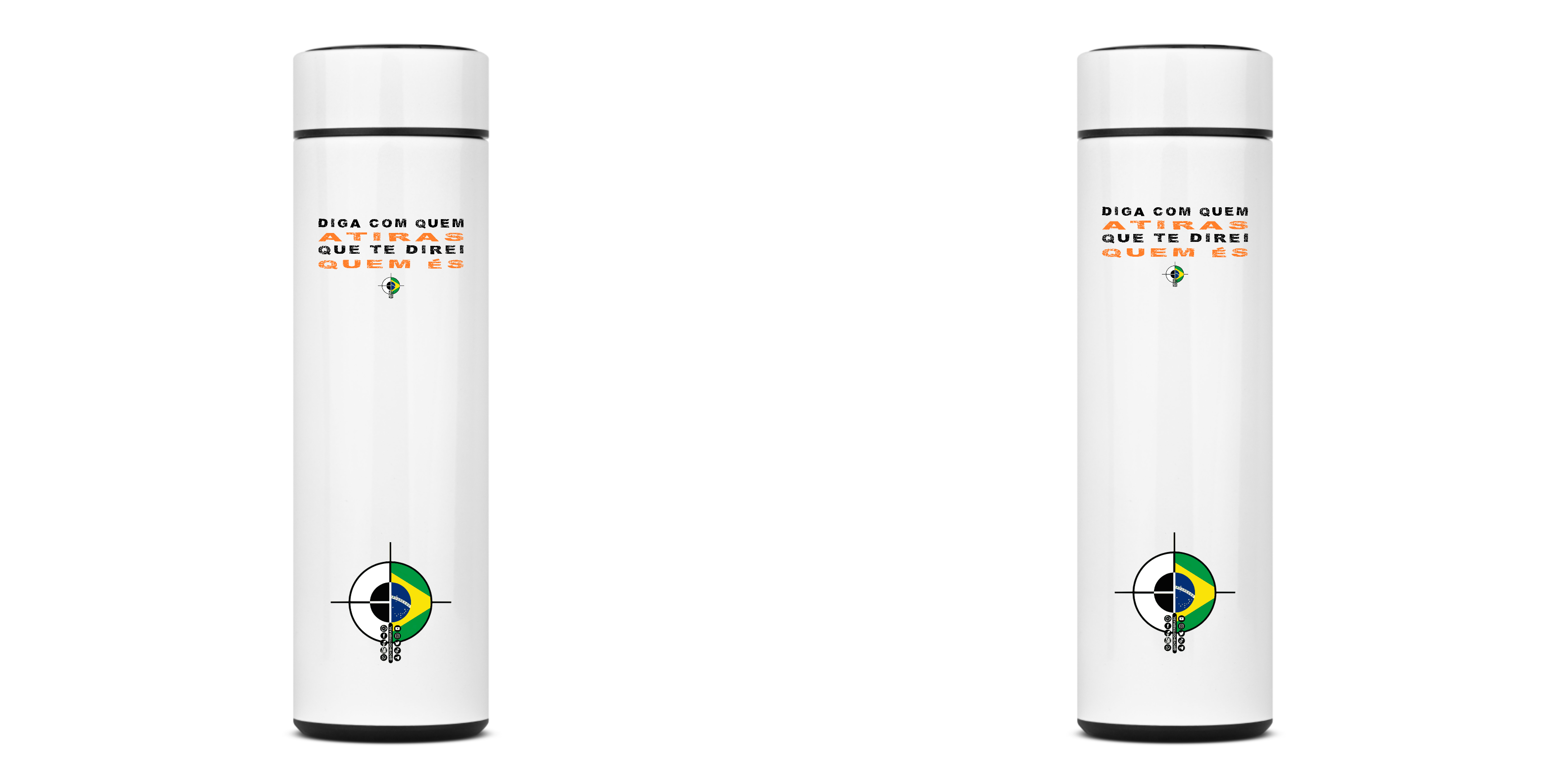 Garrafa Térmica Diga com quem Atiras BoyShooterBrasil